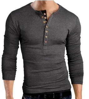 Acewonders™ Men's Casual Henley T-Shirt