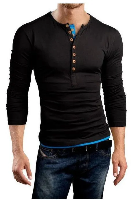 Acewonders™ Men's Casual Henley T-Shirt