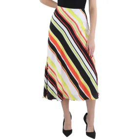 Anne Klein Womens Silk Long Pencil Skirt