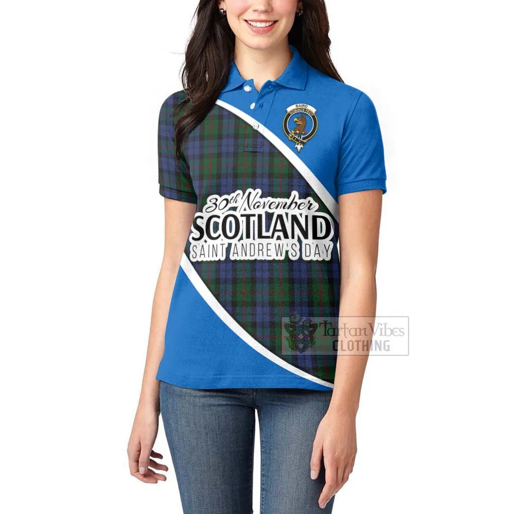 Baird Family Crest Tartan Women's Polo Shirt Celebrate Saint Andrew's Day in Style