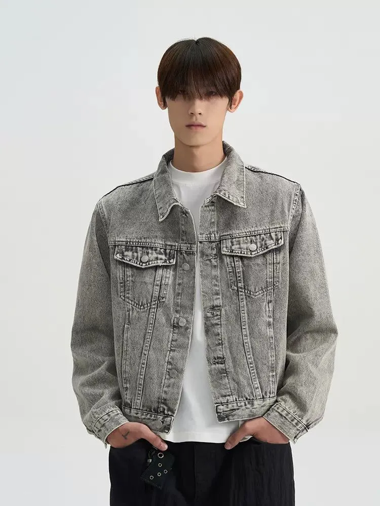 Boxy Acid Washed Denim Jacket
