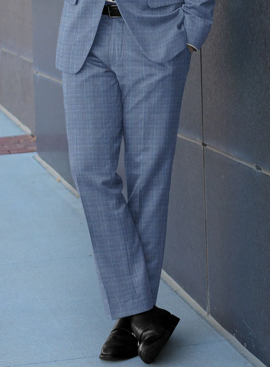 Caccioppoli Sun Dream Lisarn Blue Wool Silk Suit