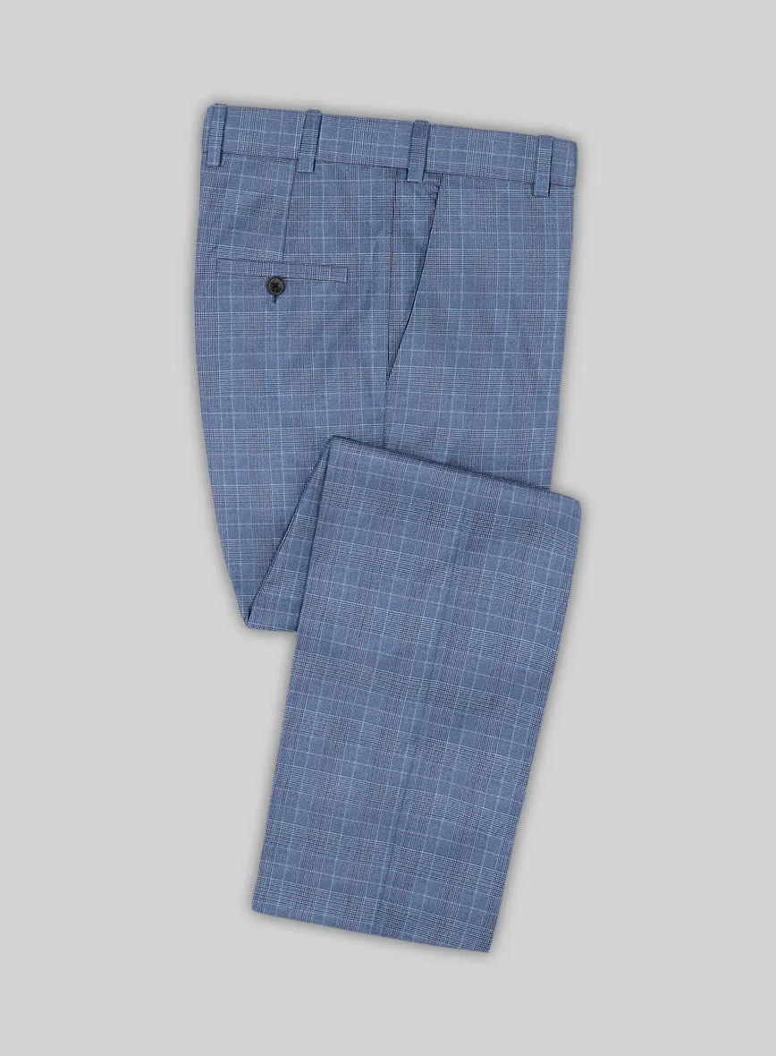 Caccioppoli Sun Dream Lisarn Blue Wool Silk Suit