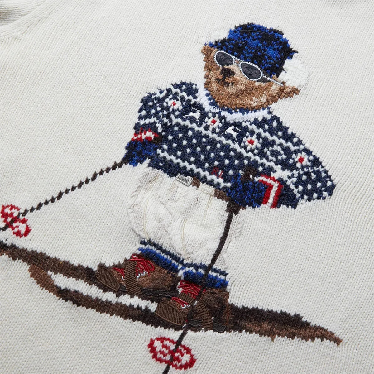 CREWNECK POLO BEAR SWEATER