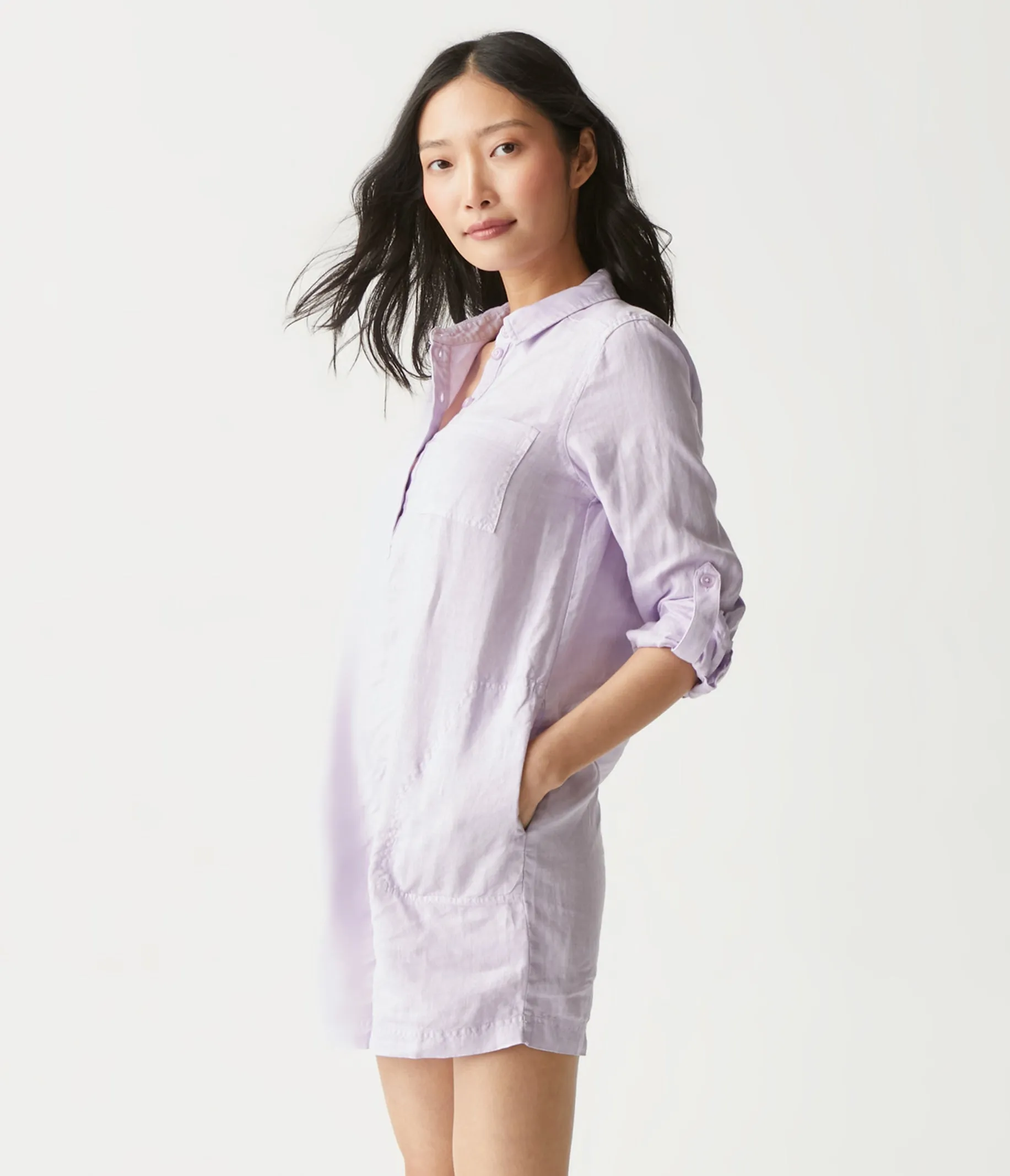 Eleanor Linen Shirt Dress
