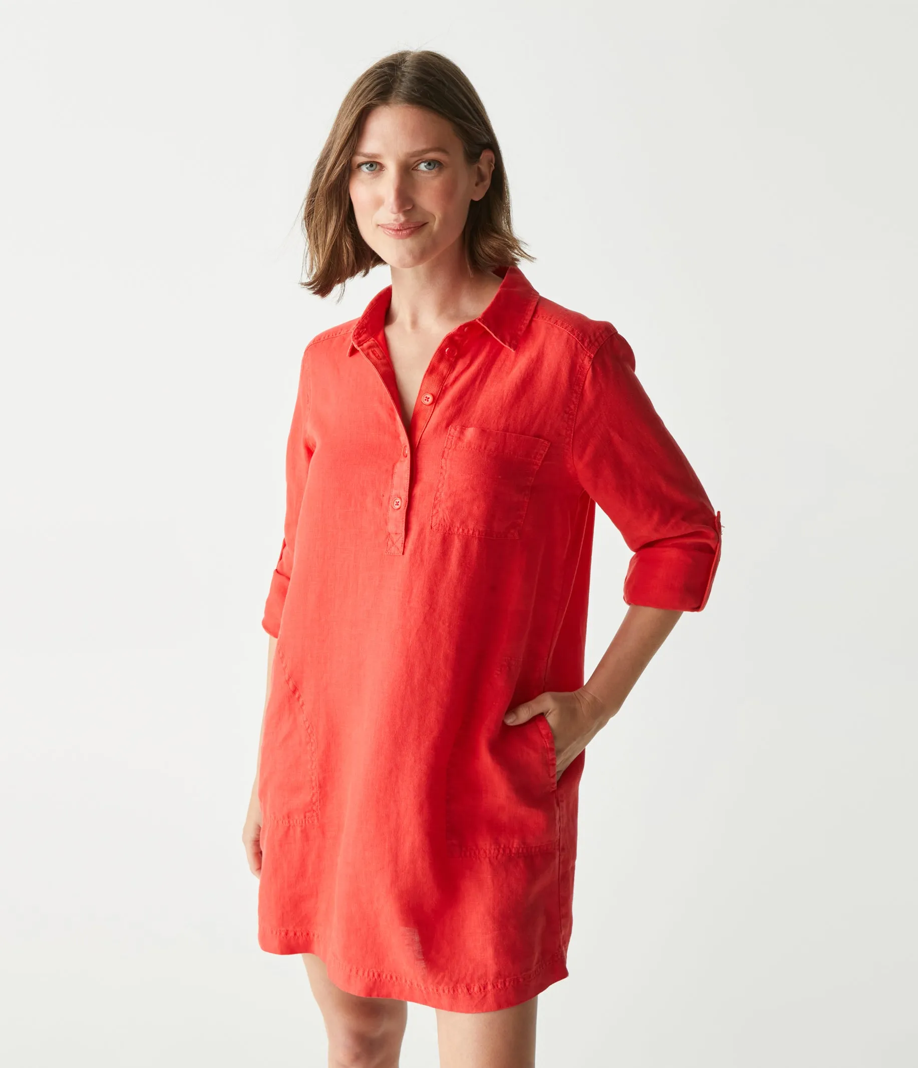 Eleanor Linen Shirt Dress