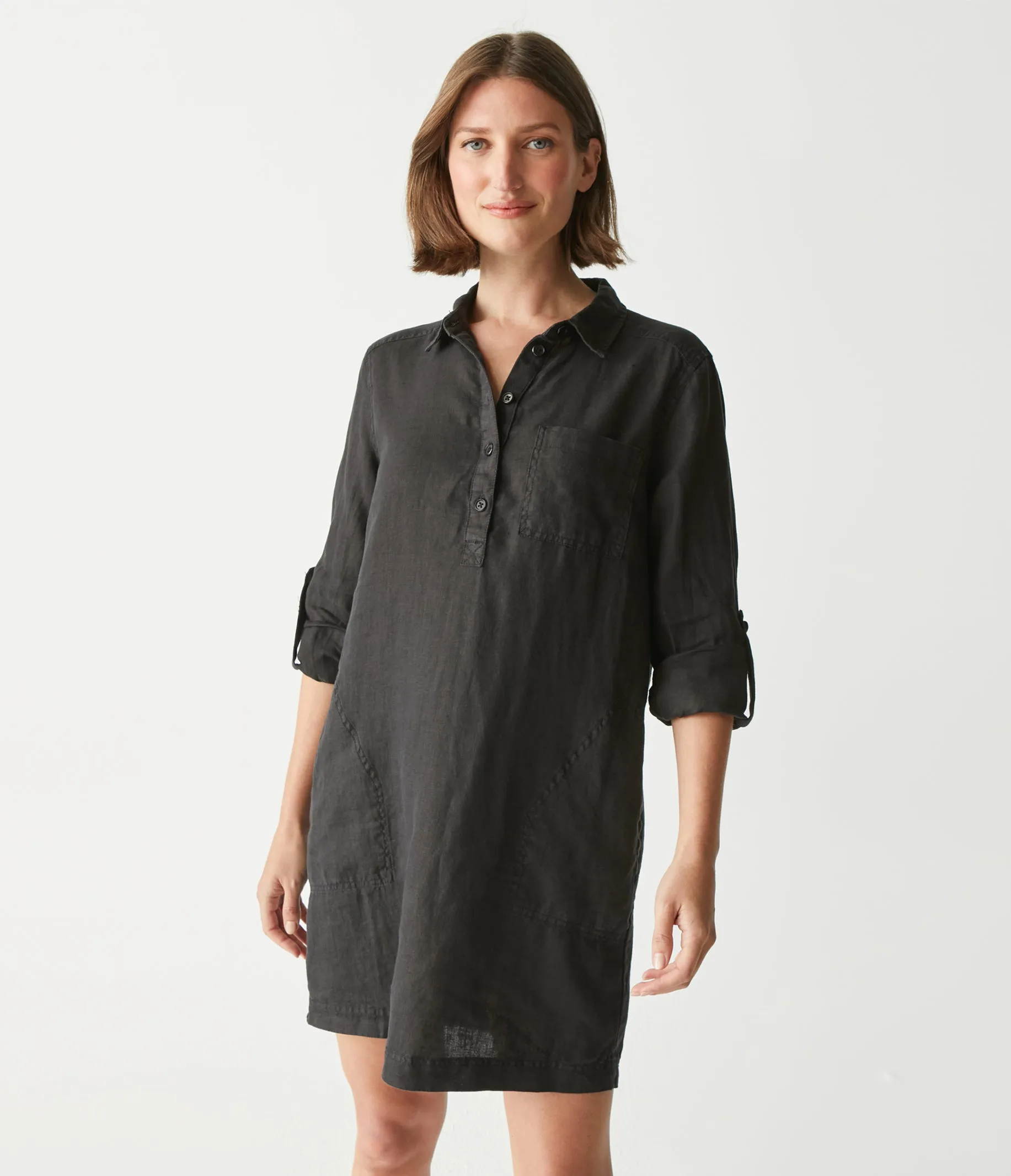 Eleanor Linen Shirt Dress