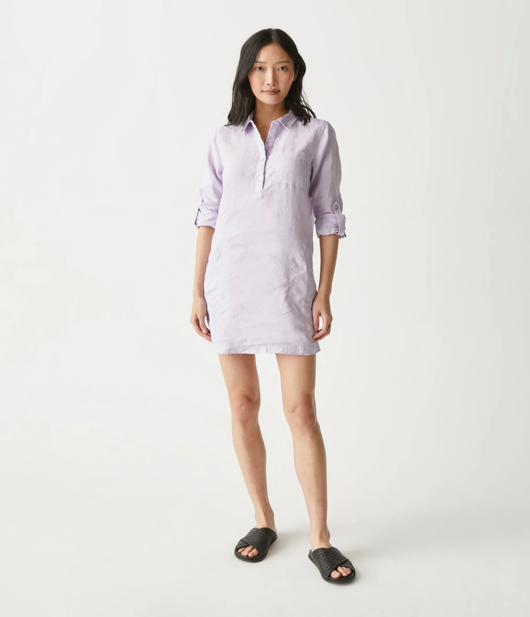Eleanor Linen Shirt Dress