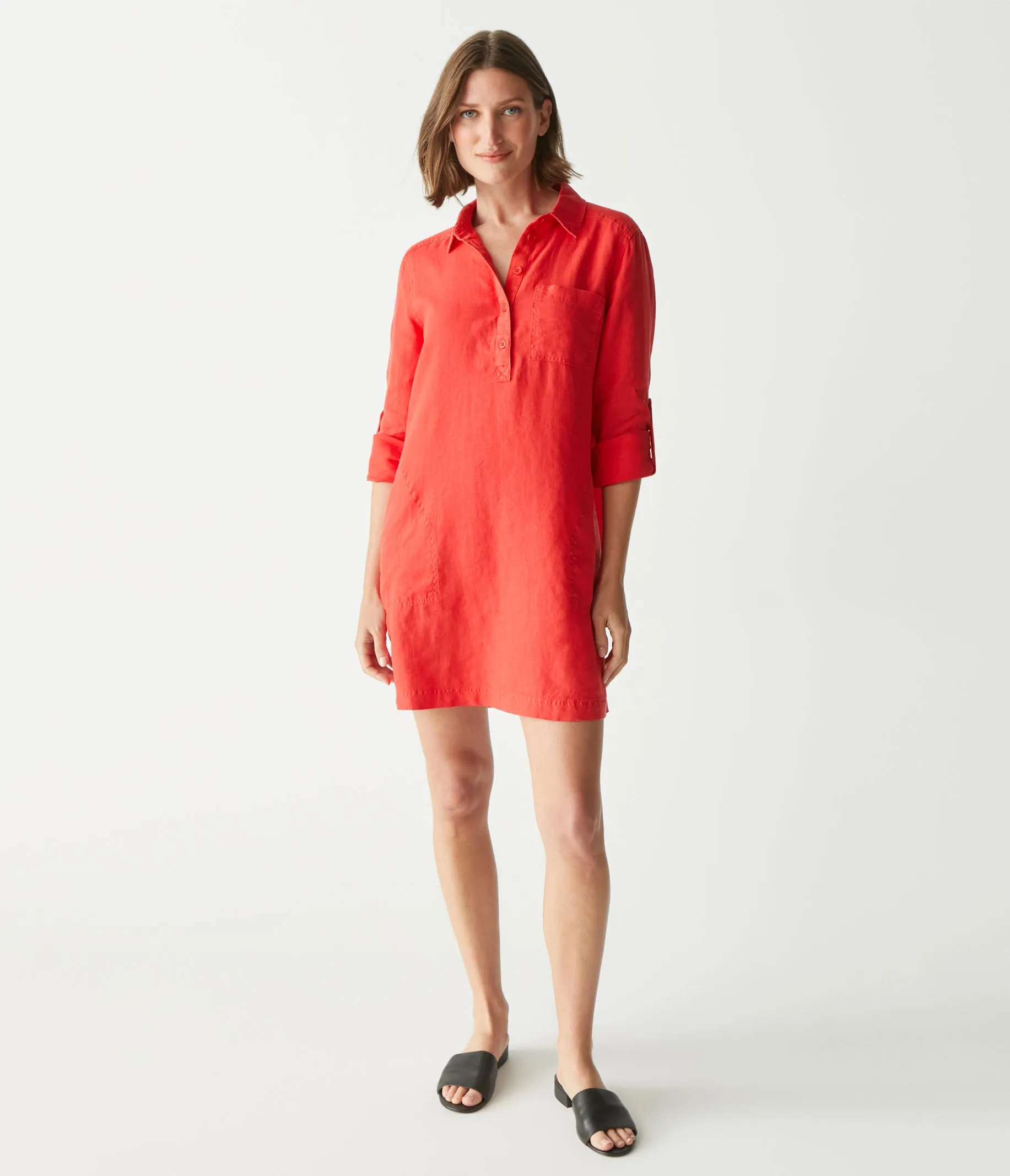 Eleanor Linen Shirt Dress