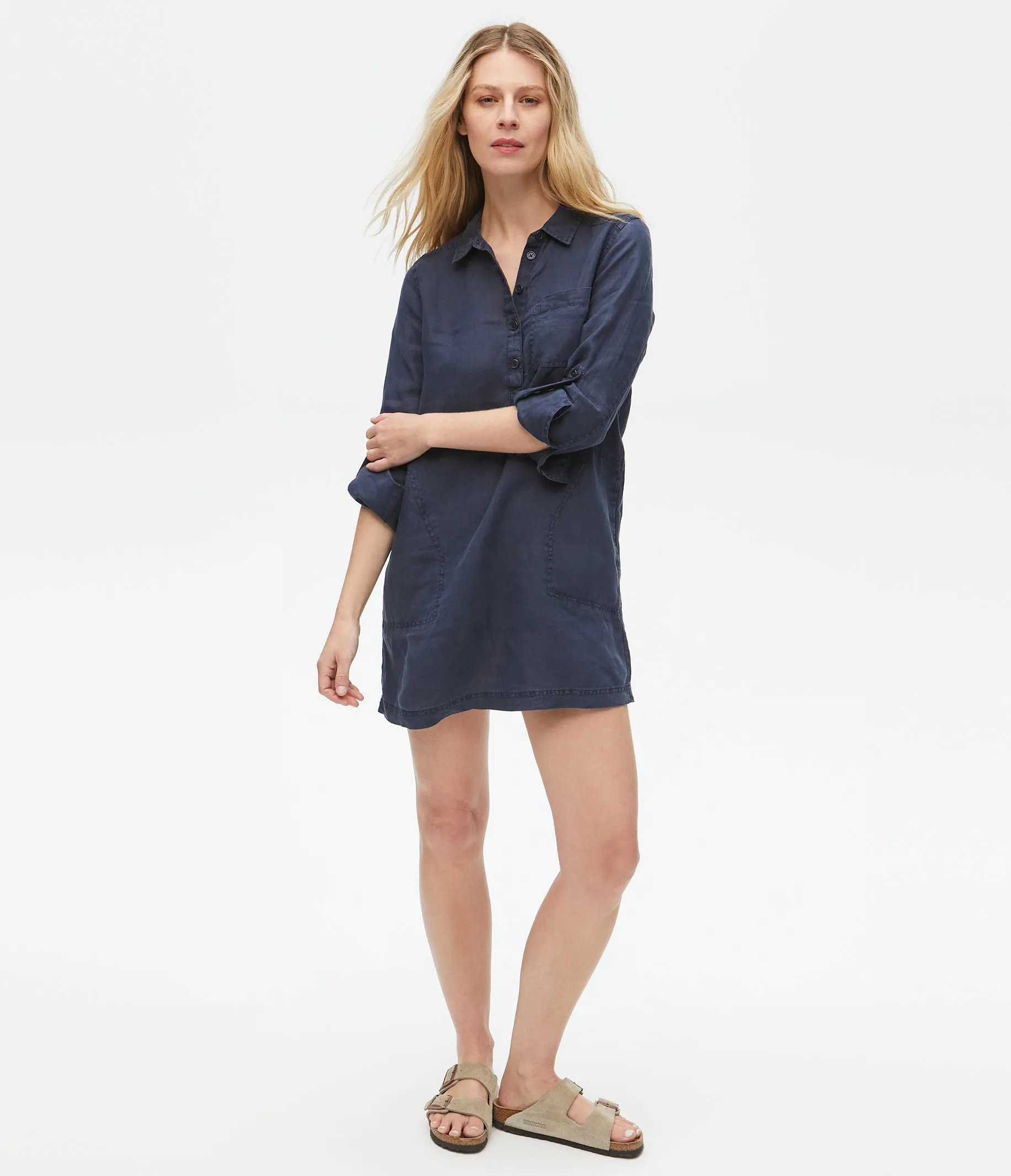 Eleanor Linen Shirt Dress