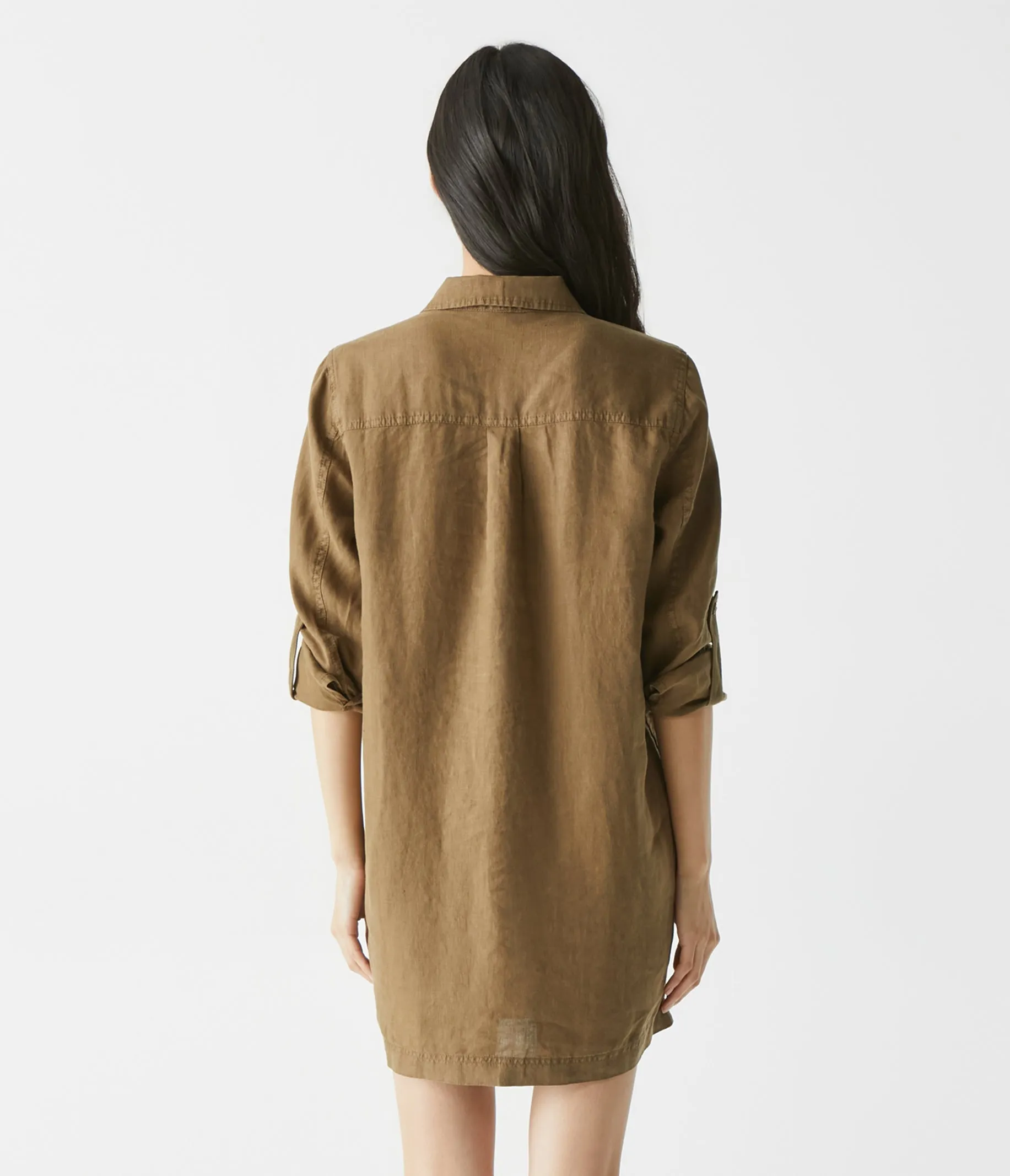 Eleanor Linen Shirt Dress