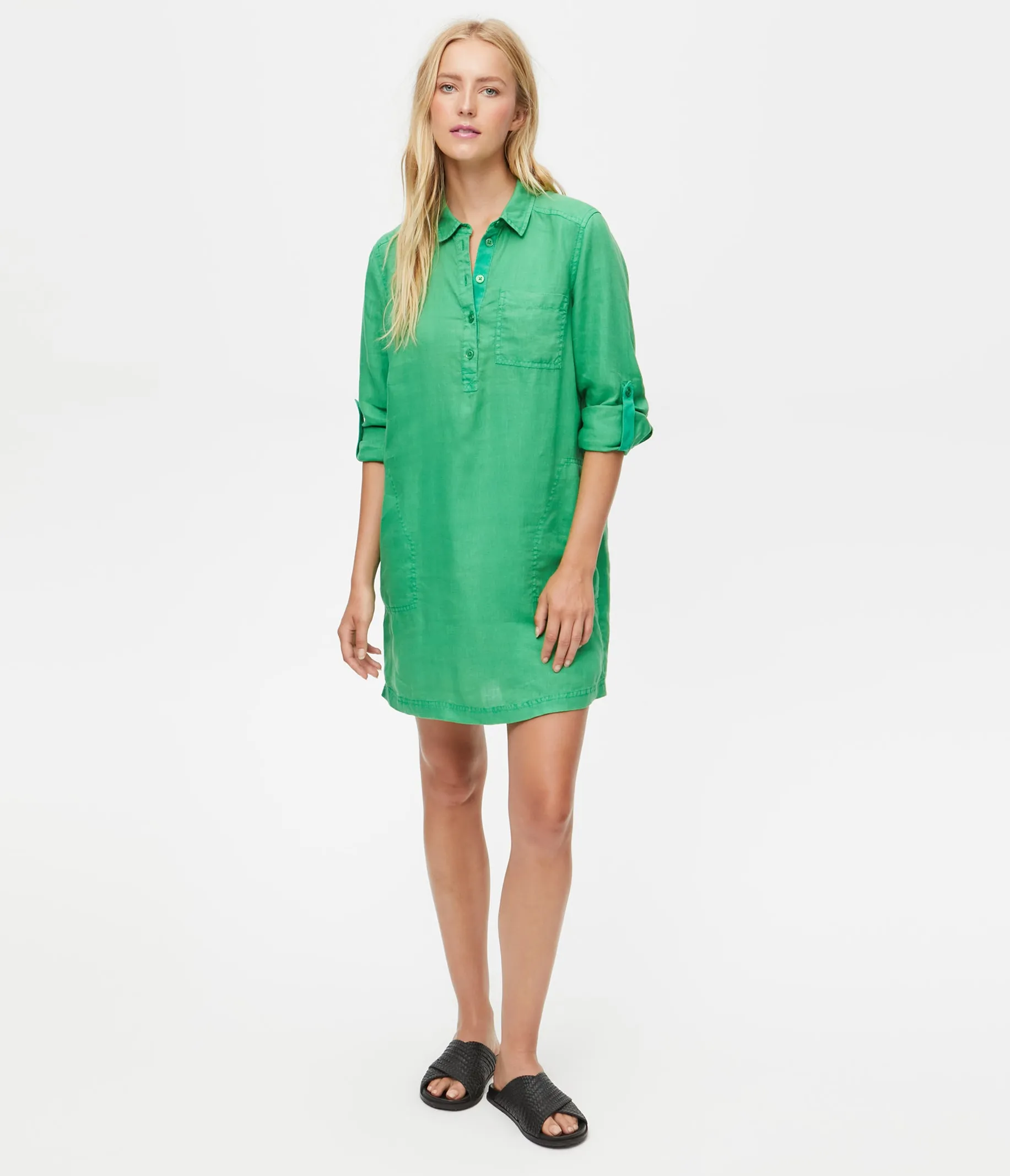 Eleanor Linen Shirt Dress