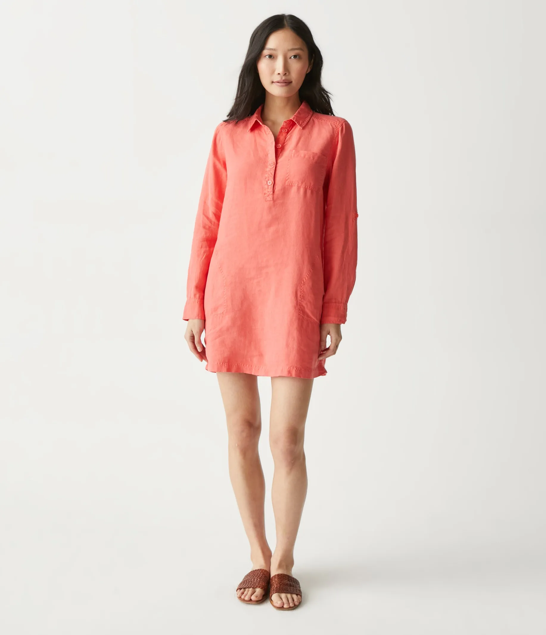 Eleanor Linen Shirt Dress