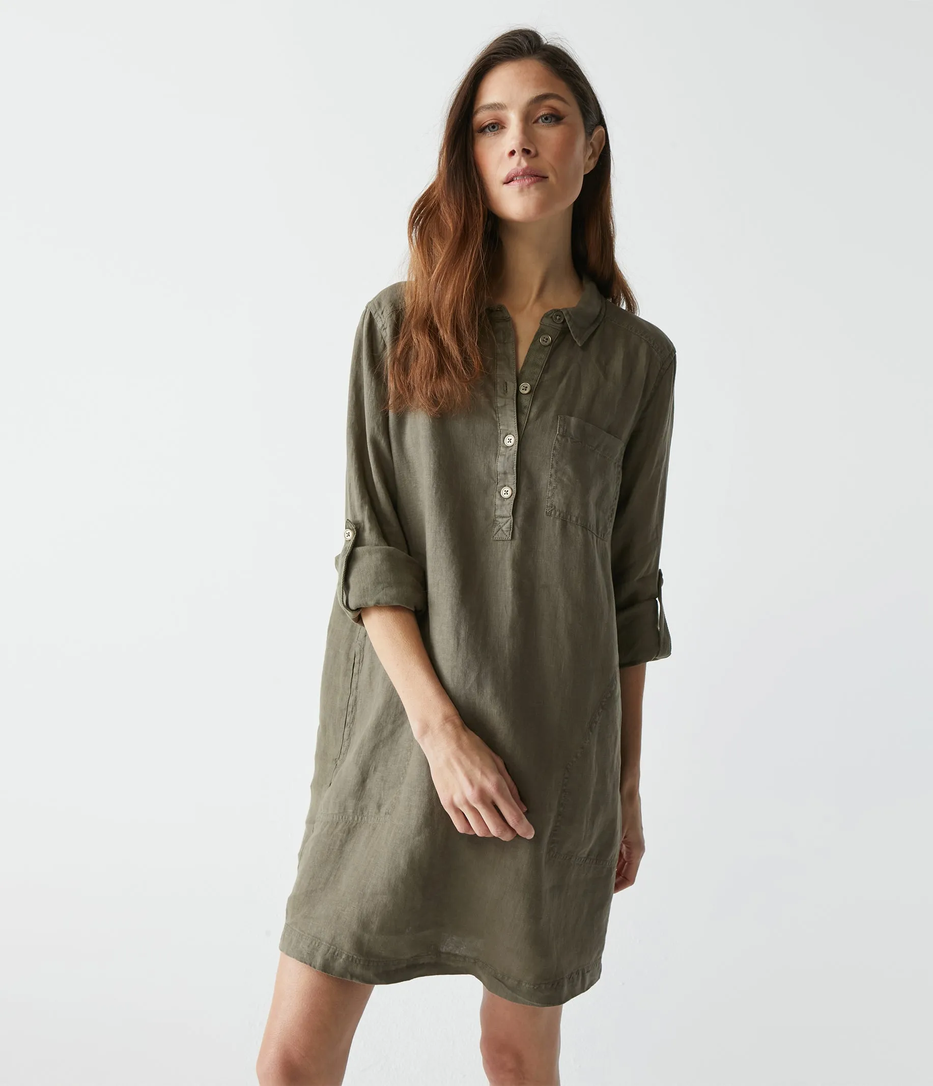 Eleanor Linen Shirt Dress