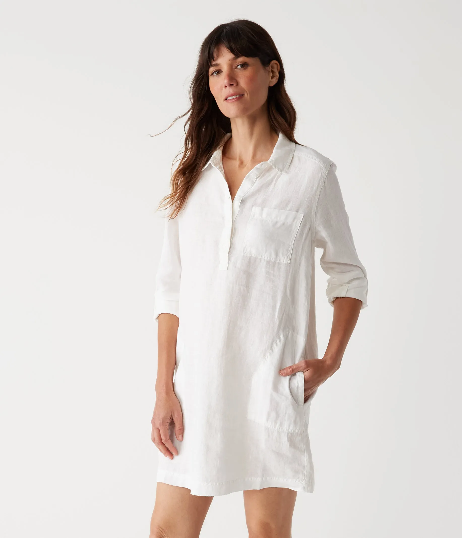 Eleanor Linen Shirt Dress