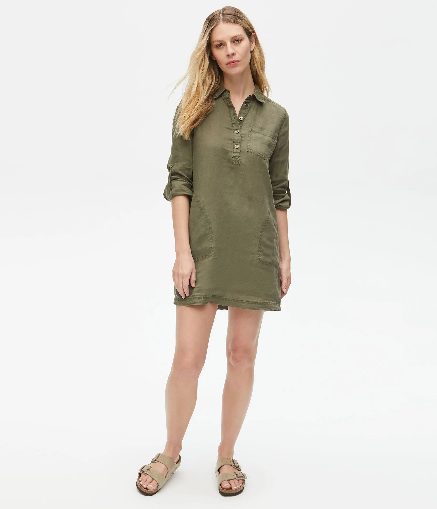 Eleanor Linen Shirt Dress