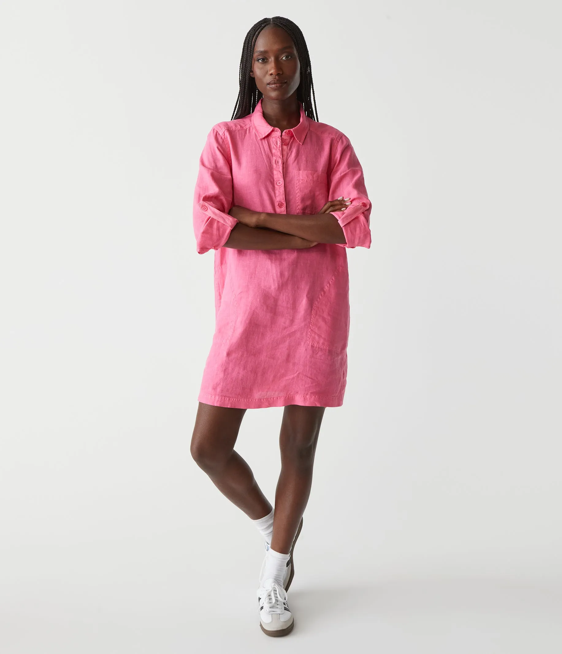 Eleanor Linen Shirt Dress