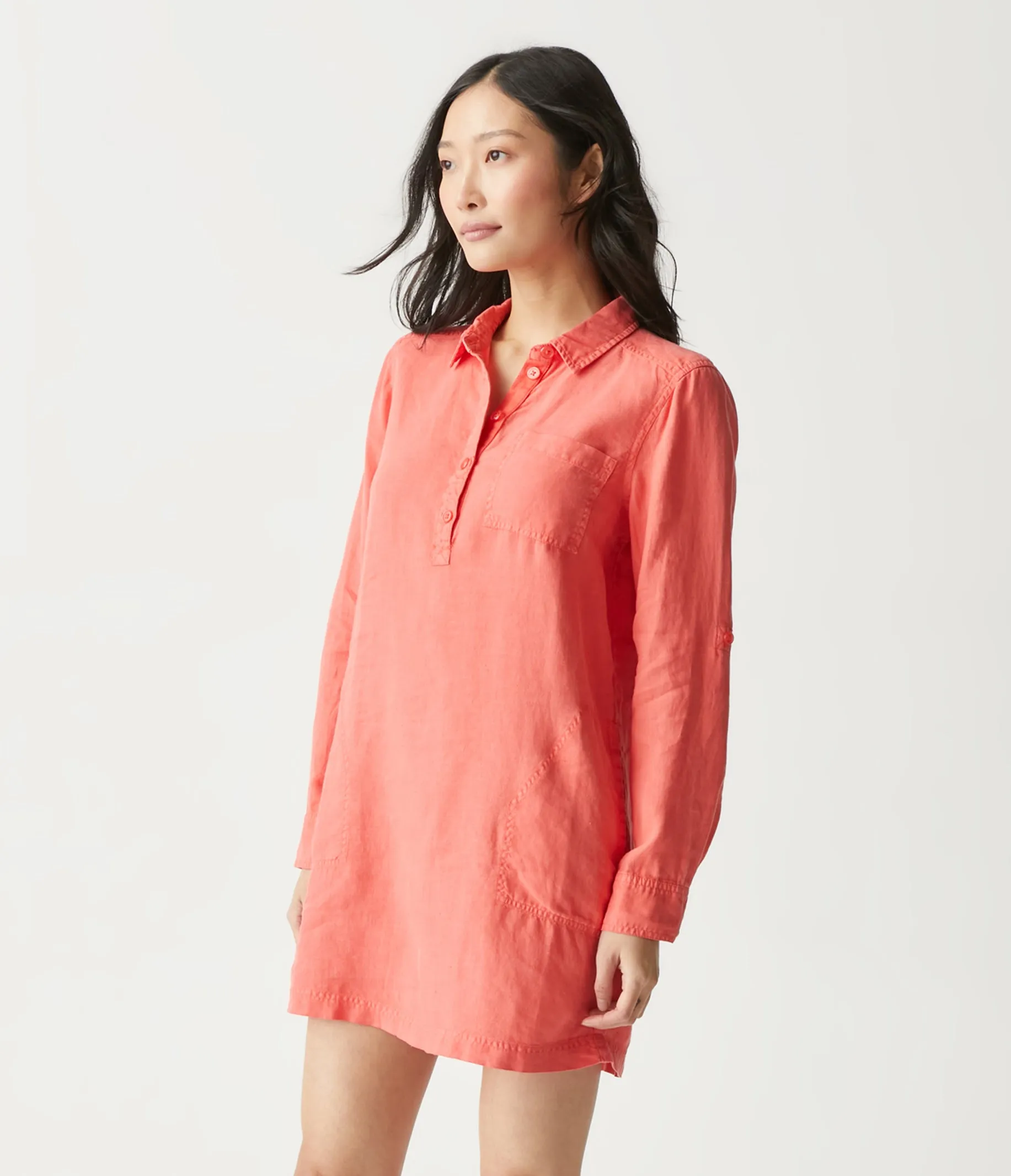 Eleanor Linen Shirt Dress