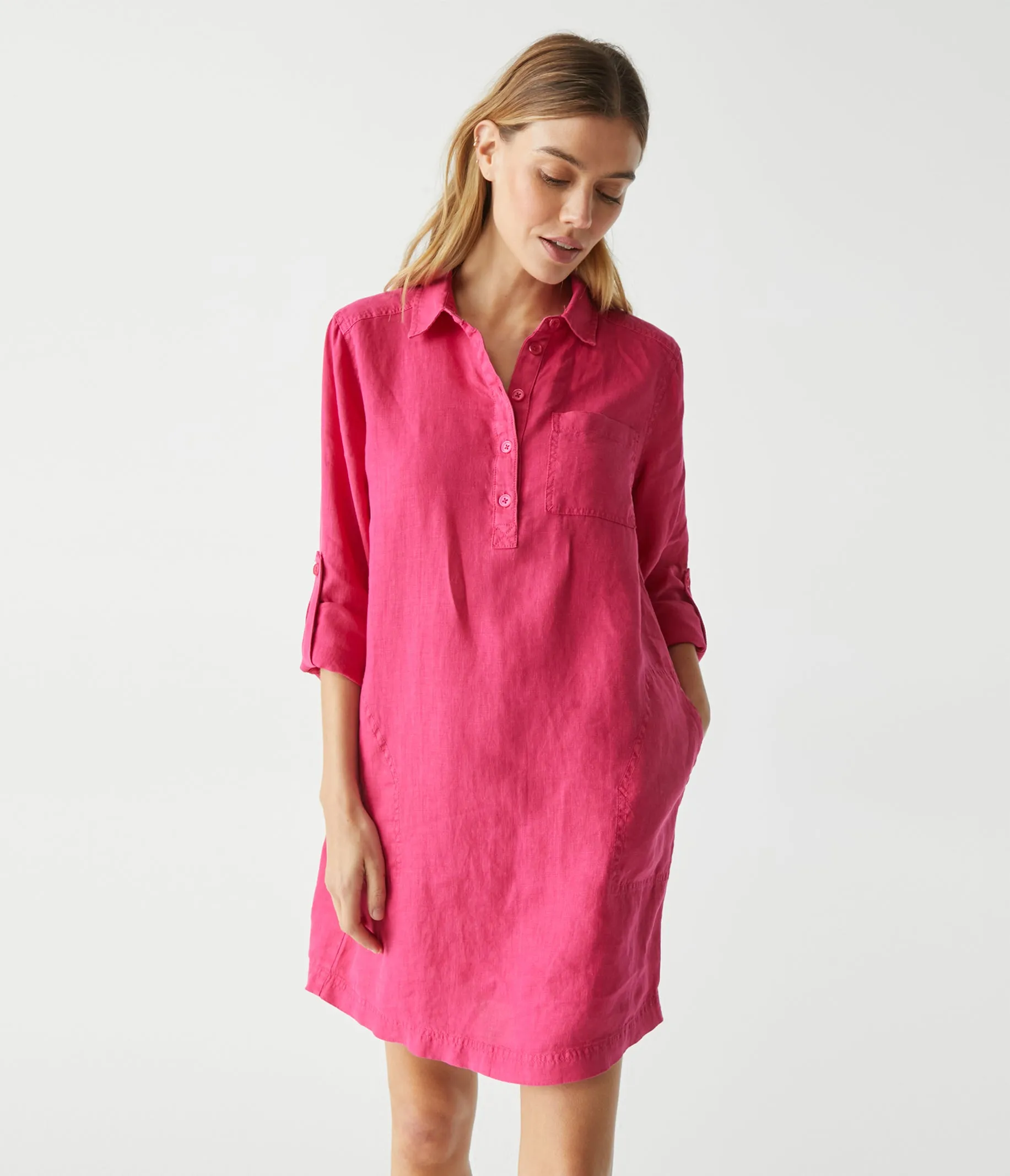 Eleanor Linen Shirt Dress