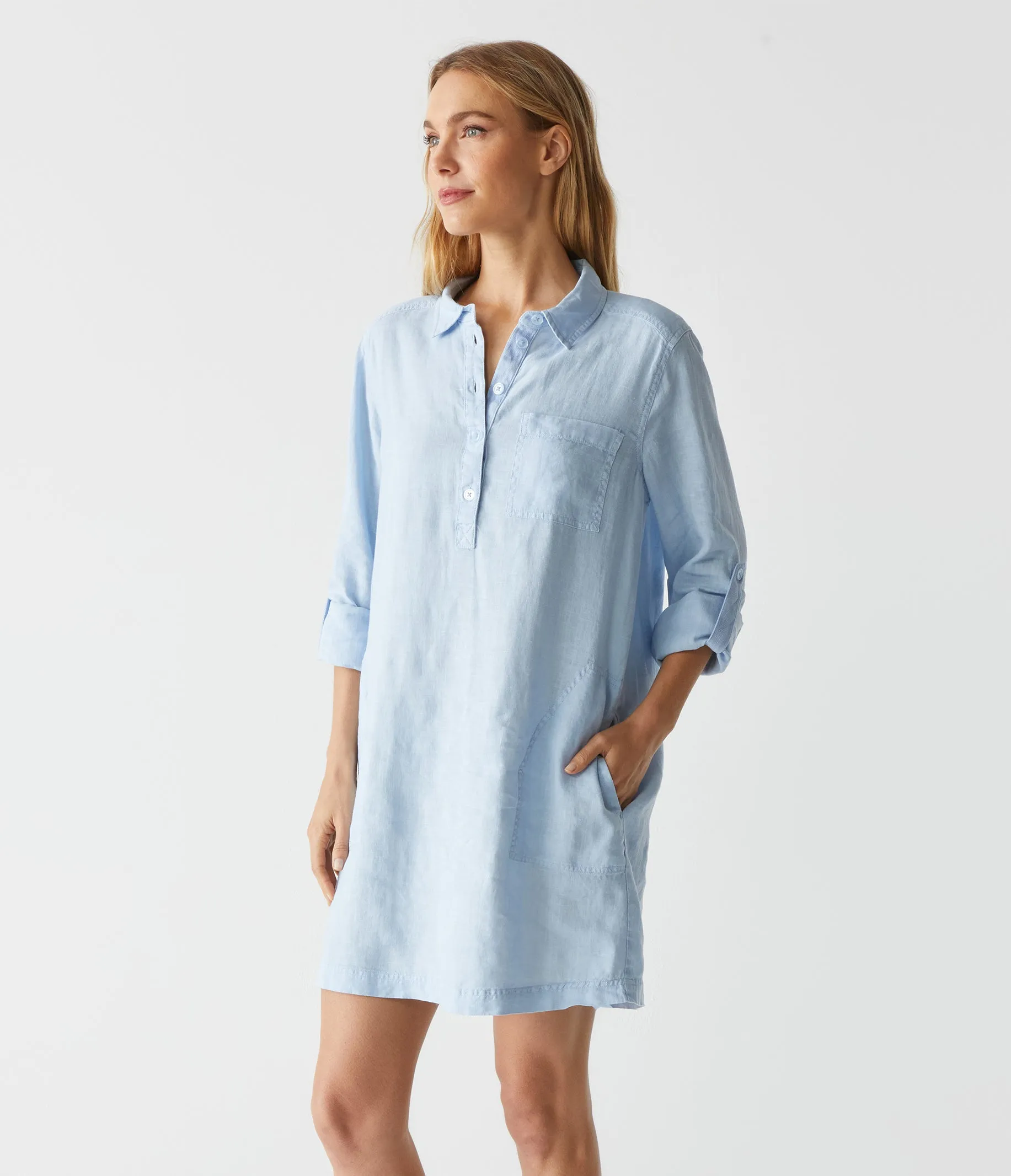 Eleanor Linen Shirt Dress