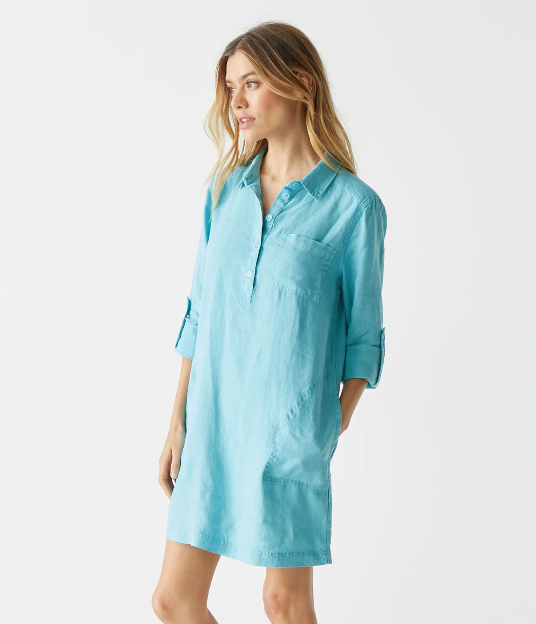 Eleanor Linen Shirt Dress