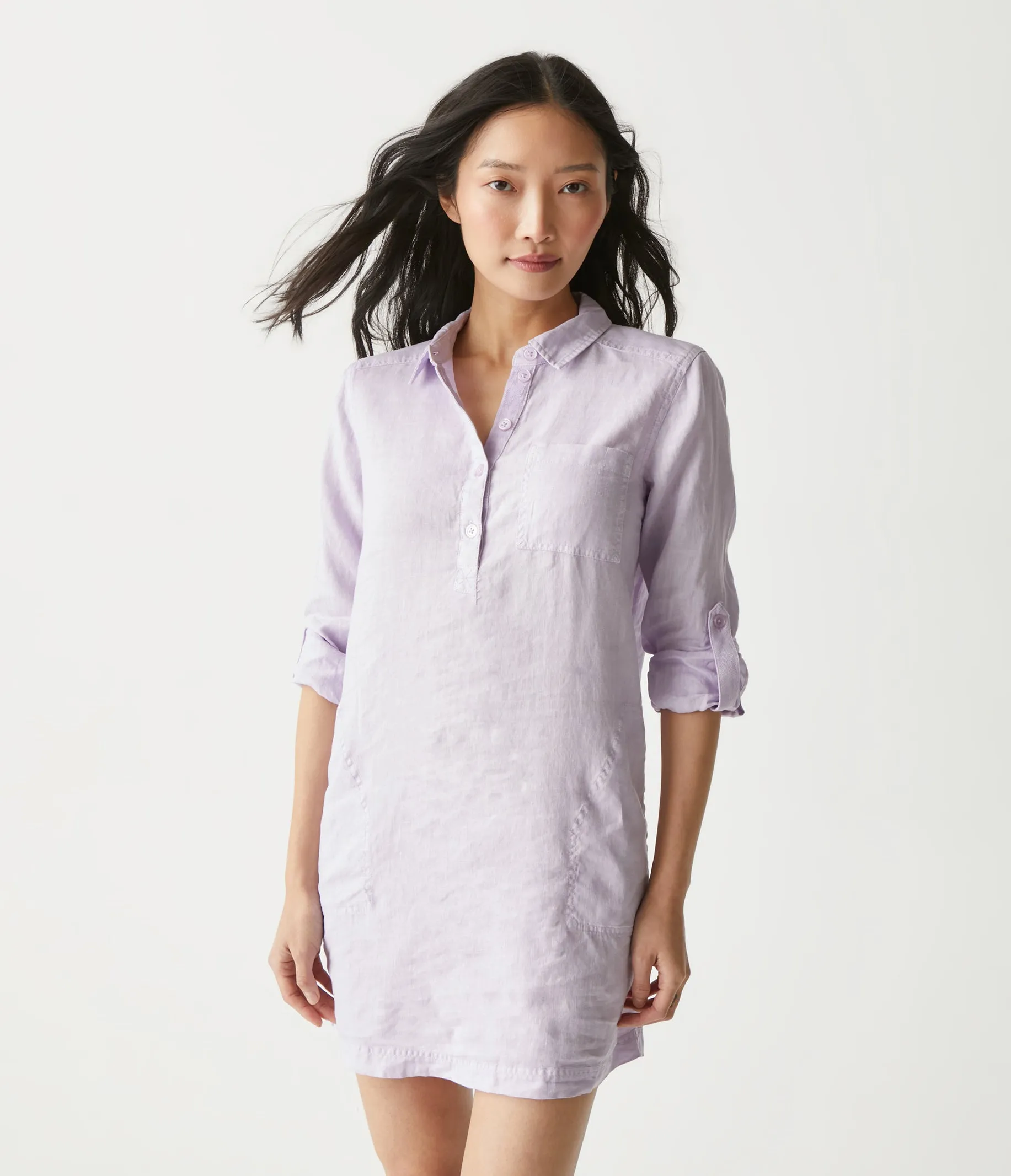 Eleanor Linen Shirt Dress