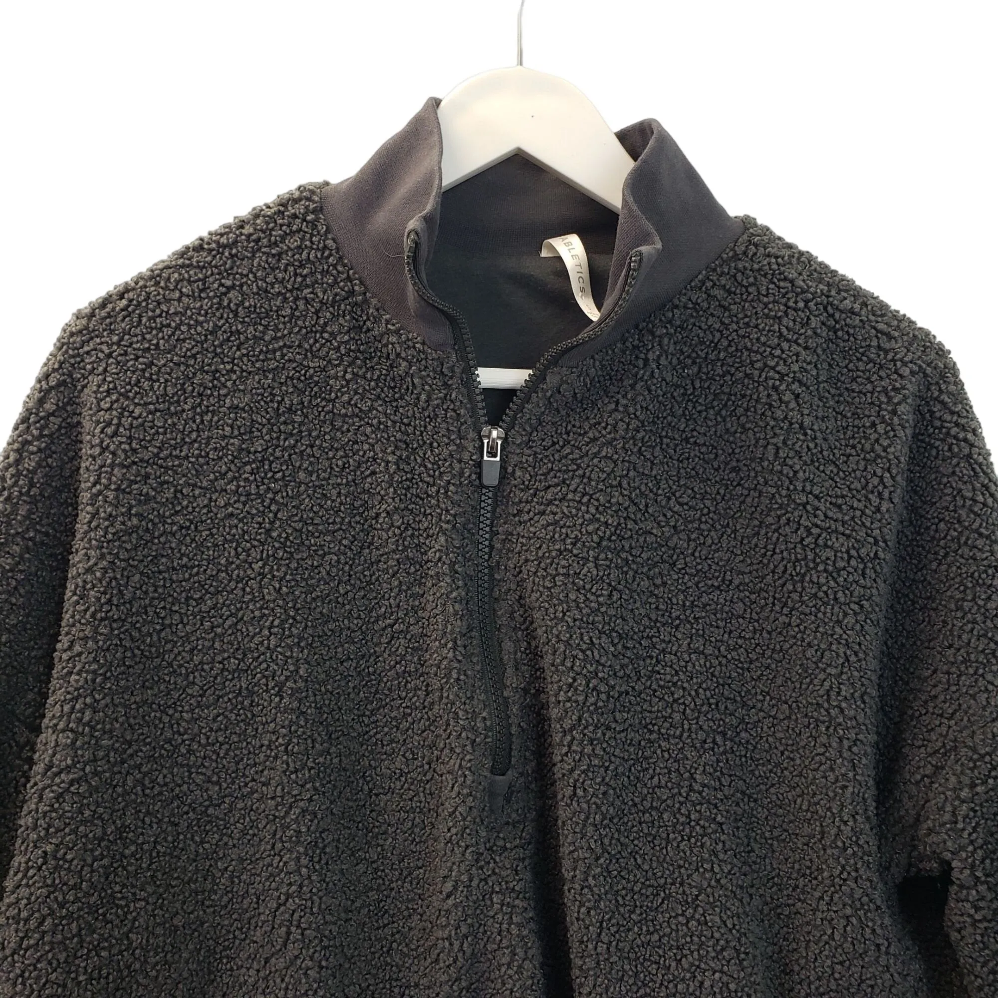 Fabletics Sherpa Half Zip Bomber Jacket Size Small