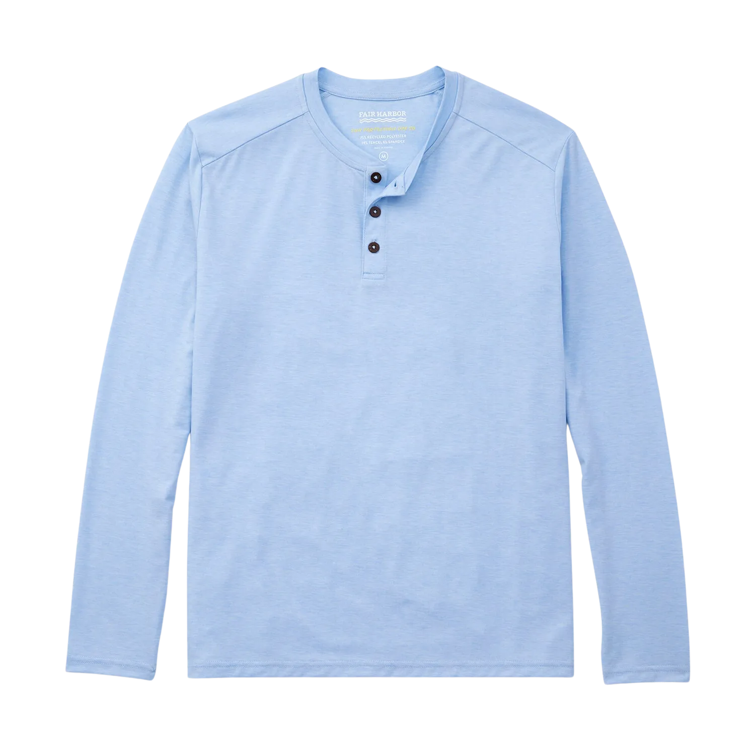 Fair Harbor Men's The Seabreeze Henley - Blue Glow - FINAL SALE