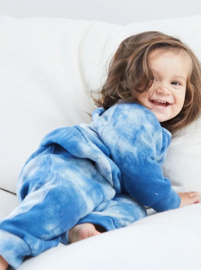 Fleece Romper - Heathered Marble Pink