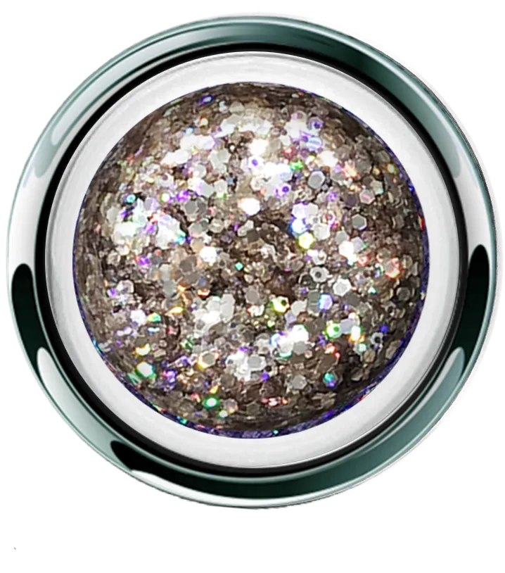Gold Crush Glitter Gel - Akzentz Gel Play UV/LED