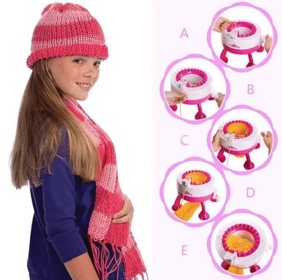Hand-cranking DIY Knitting Machine