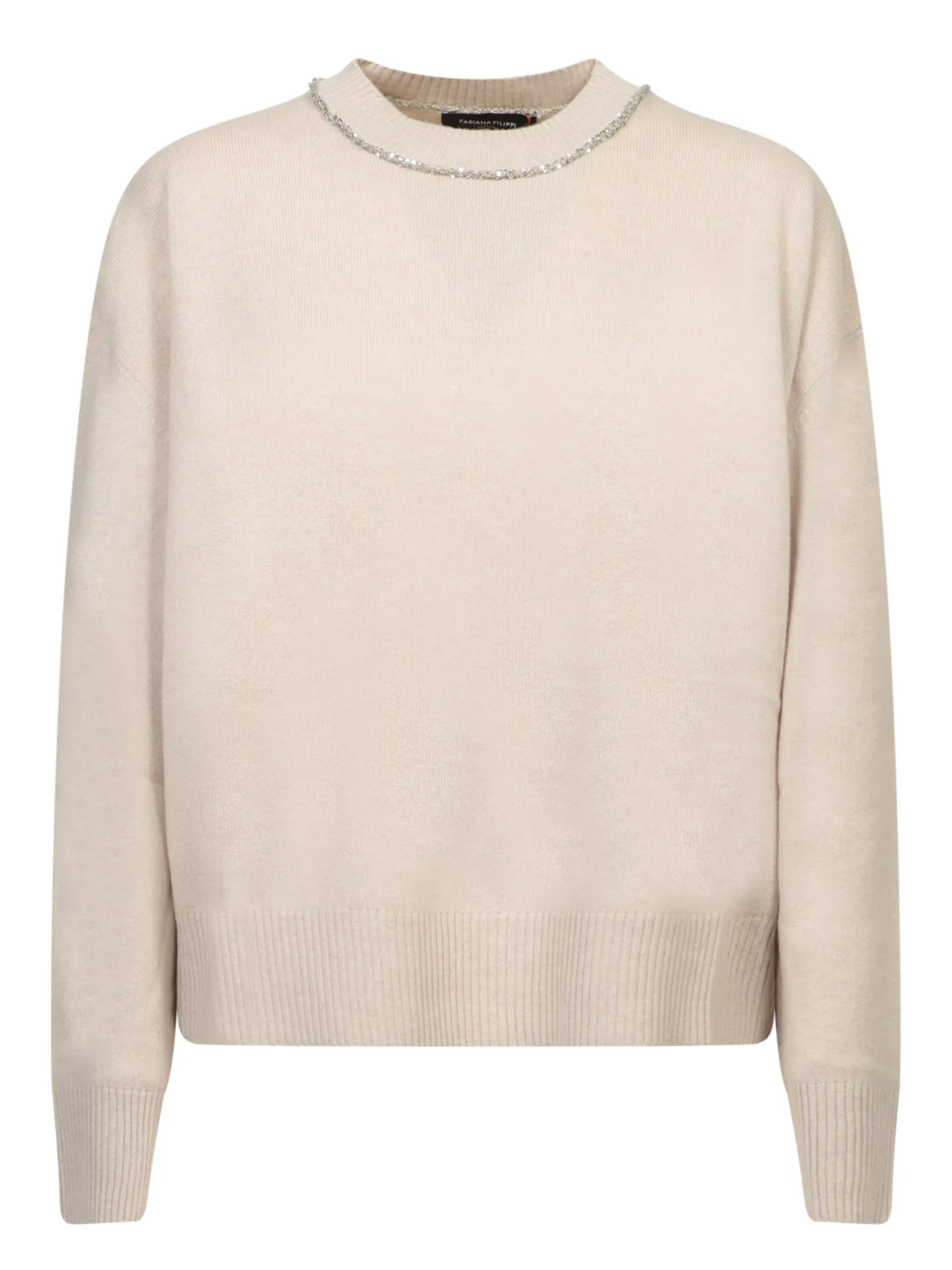 Icy Sequined Crewneck Sweater