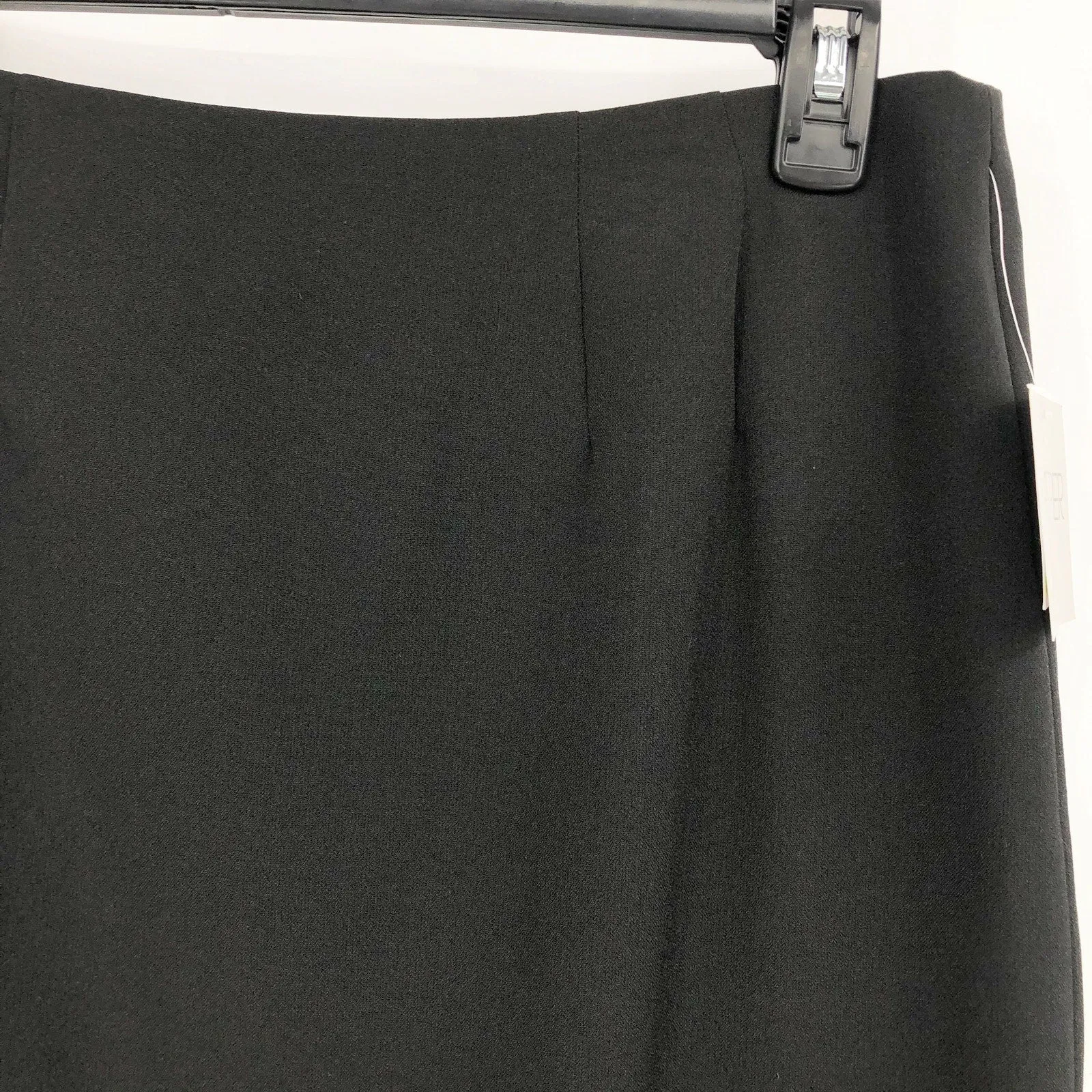 KASPER Women's Classic Pencil Skirt Size 4 Black Crepe Stretch Lined NWT
