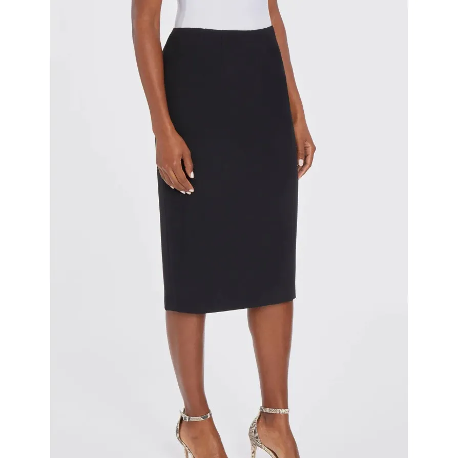 KASPER Women's Classic Pencil Skirt Size 4 Black Crepe Stretch Lined NWT