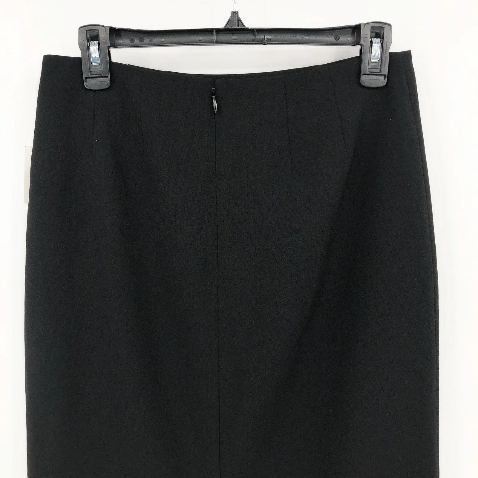 KASPER Women's Classic Pencil Skirt Size 4 Black Crepe Stretch Lined NWT