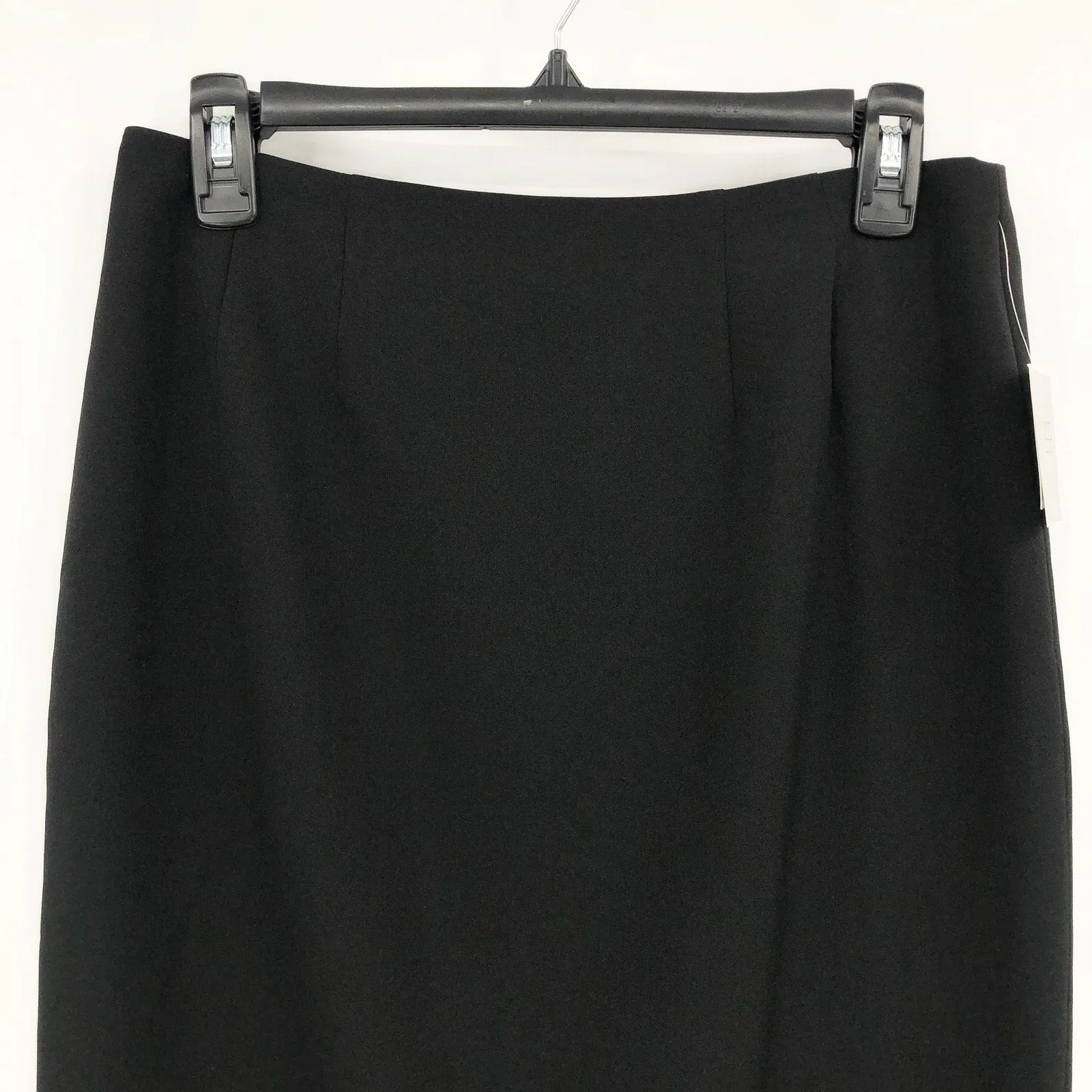 KASPER Women's Classic Pencil Skirt Size 4 Black Crepe Stretch Lined NWT