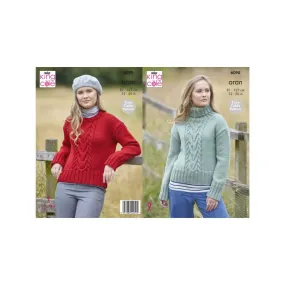 King Cole Aran Pattern 6098