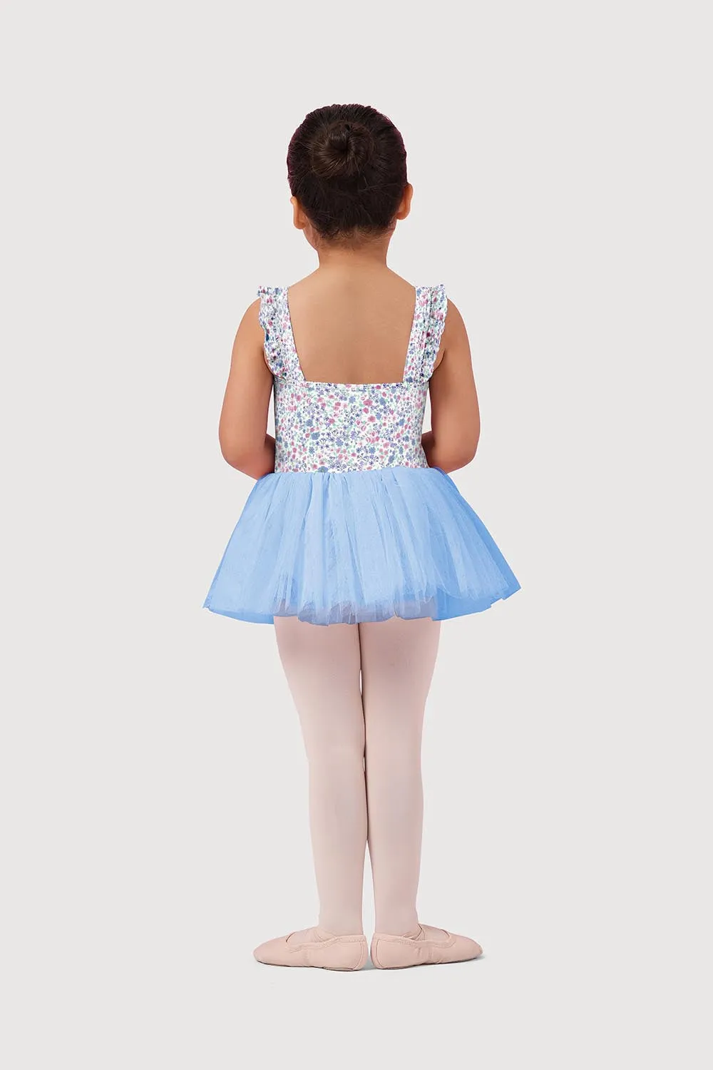 LM51240G - Mirella Ditsy Floral Frill Strap Girls Tutu Dress