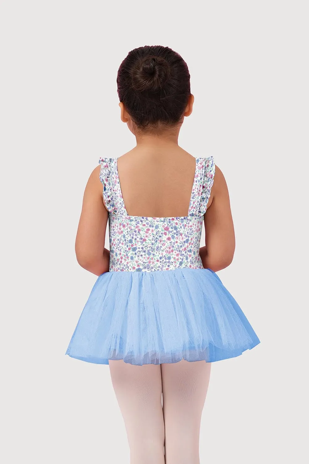 LM51240G - Mirella Ditsy Floral Frill Strap Girls Tutu Dress