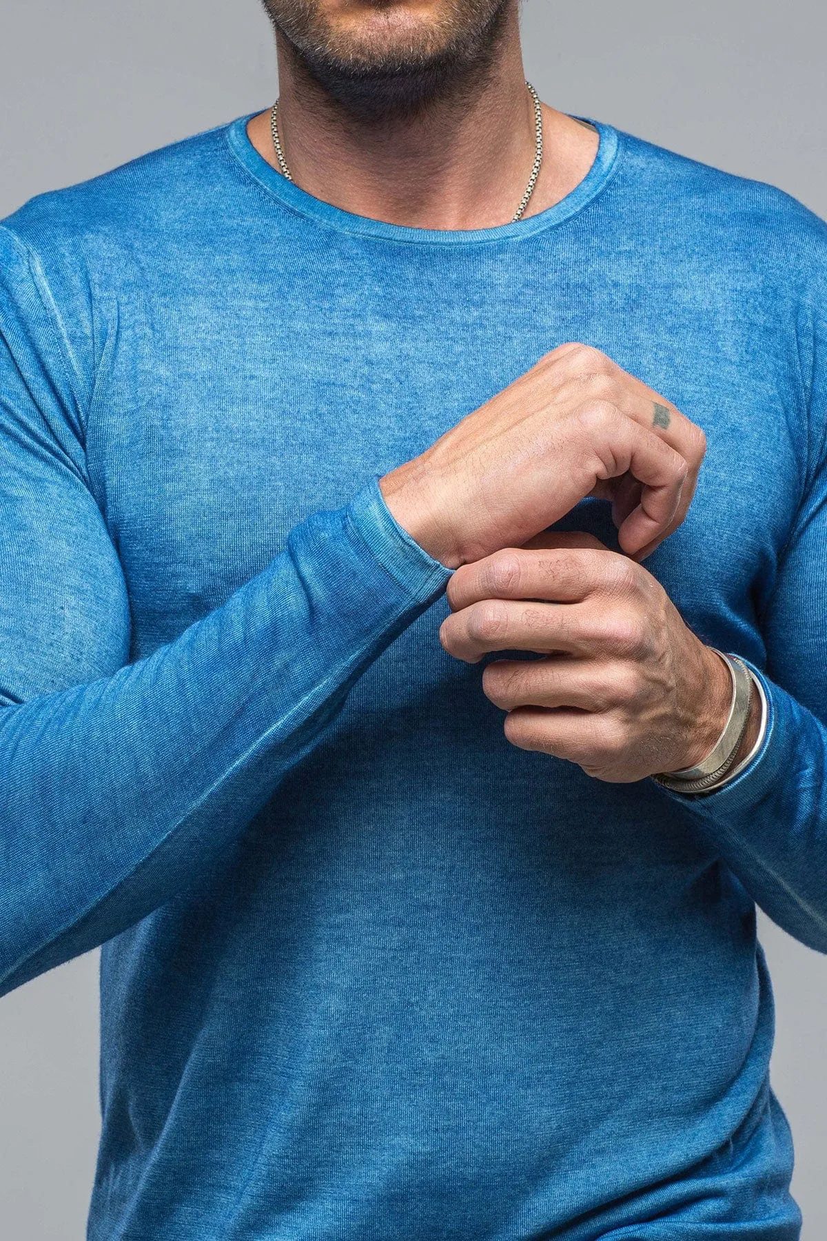 Matteo Cashmere Sweater in Royal