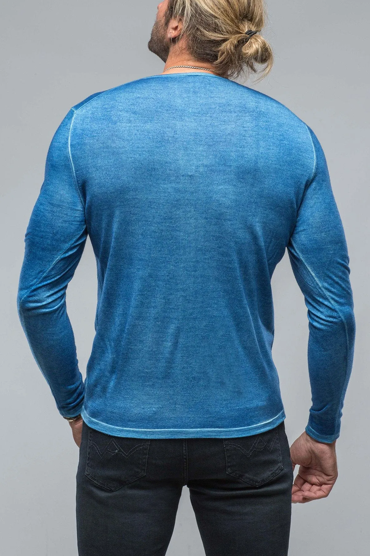 Matteo Cashmere Sweater in Royal
