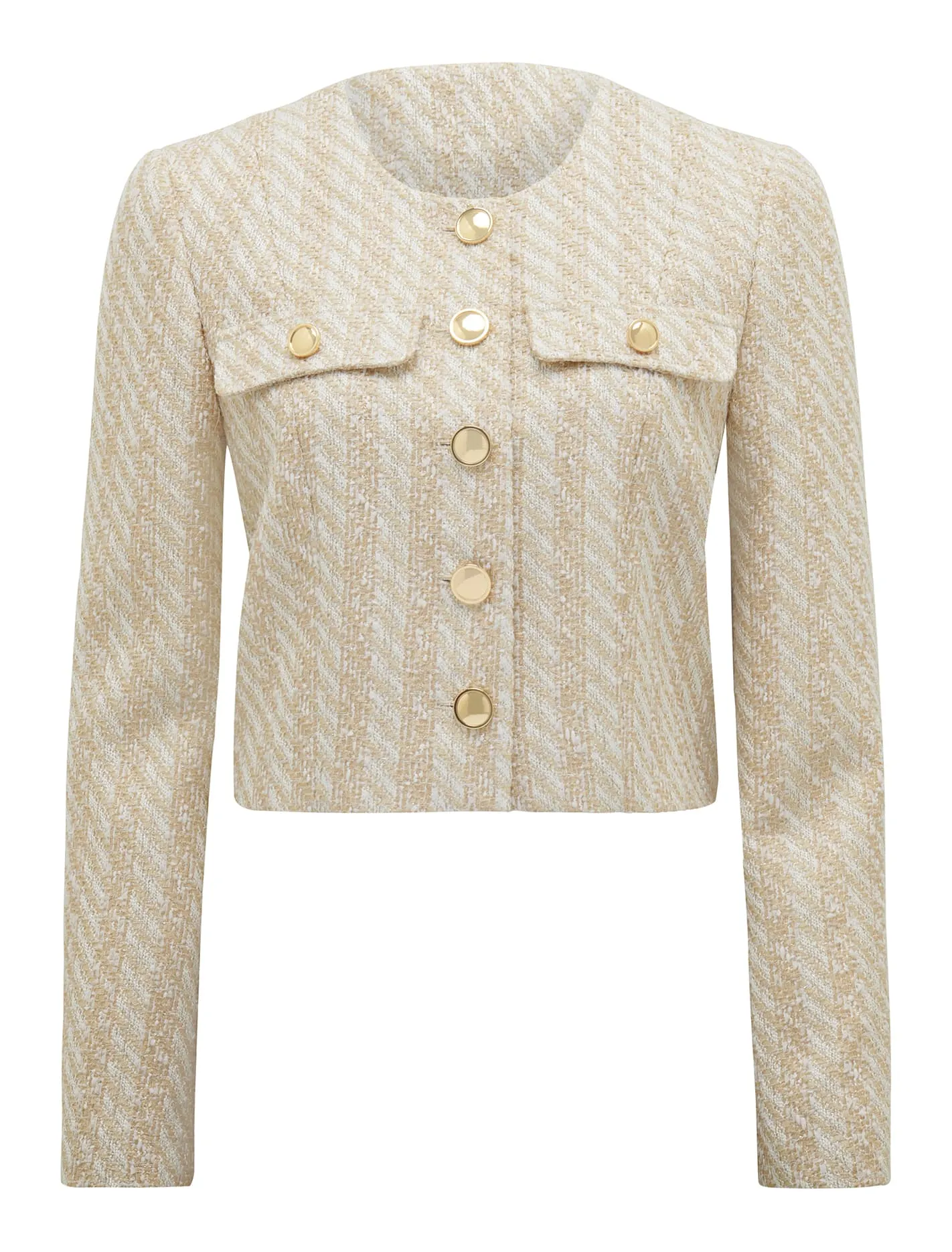 Natasha Boucle Crop Co-Ord Jacket