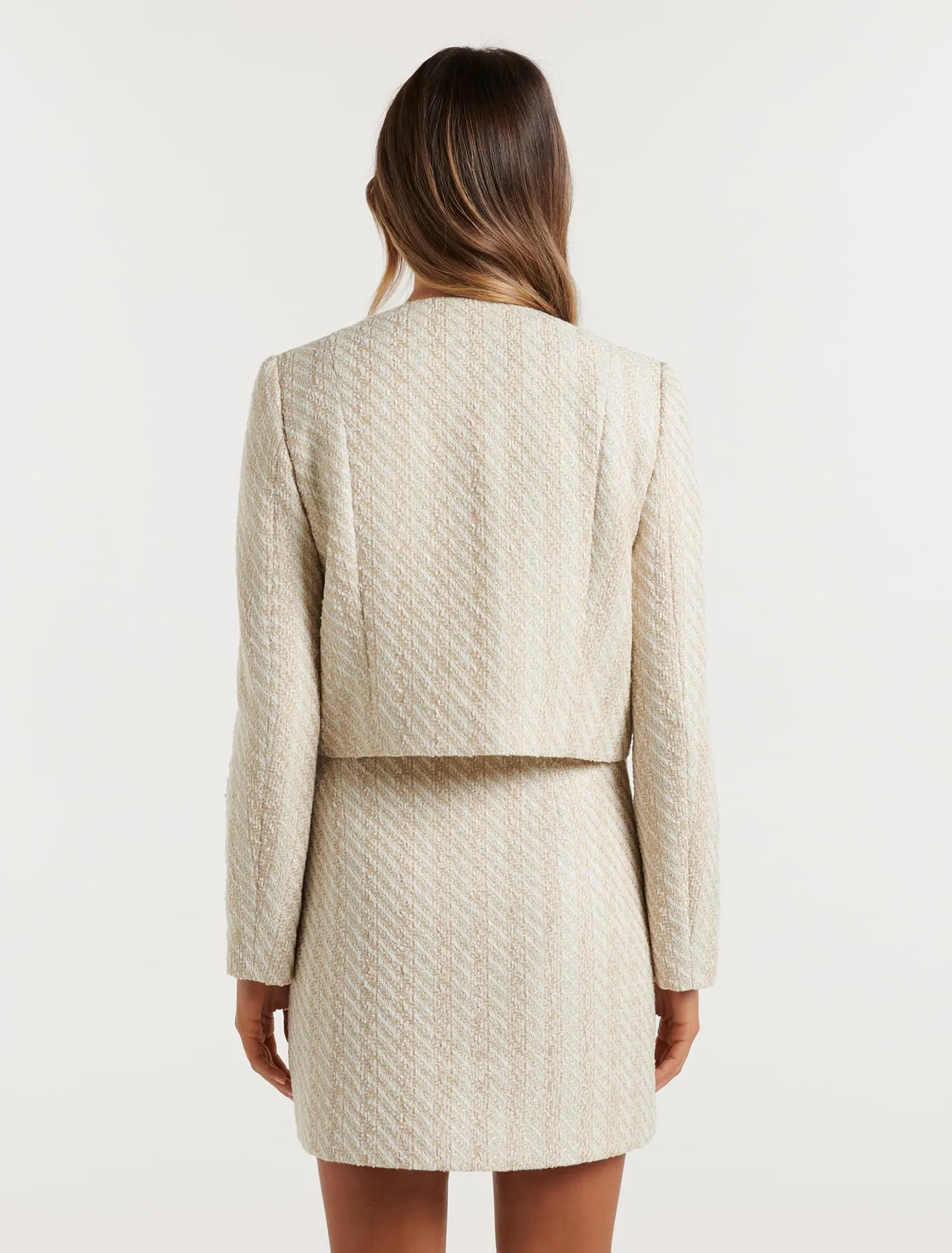 Natasha Boucle Crop Co-Ord Jacket