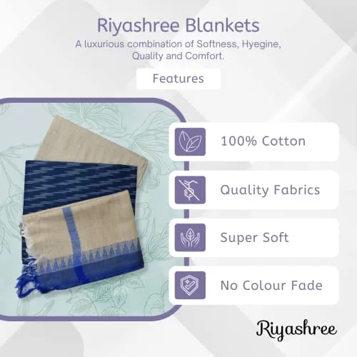 Riyashree Cotton Ikat Unstitched Suit Set for Women with Dupatta | Ikkat Salwar Suit Dress Material for Women | Primum Quality Fabric | Top - 2.5 M, Bottom - 2.5 M, Dupatta - 2.5 M | RSSUB 015