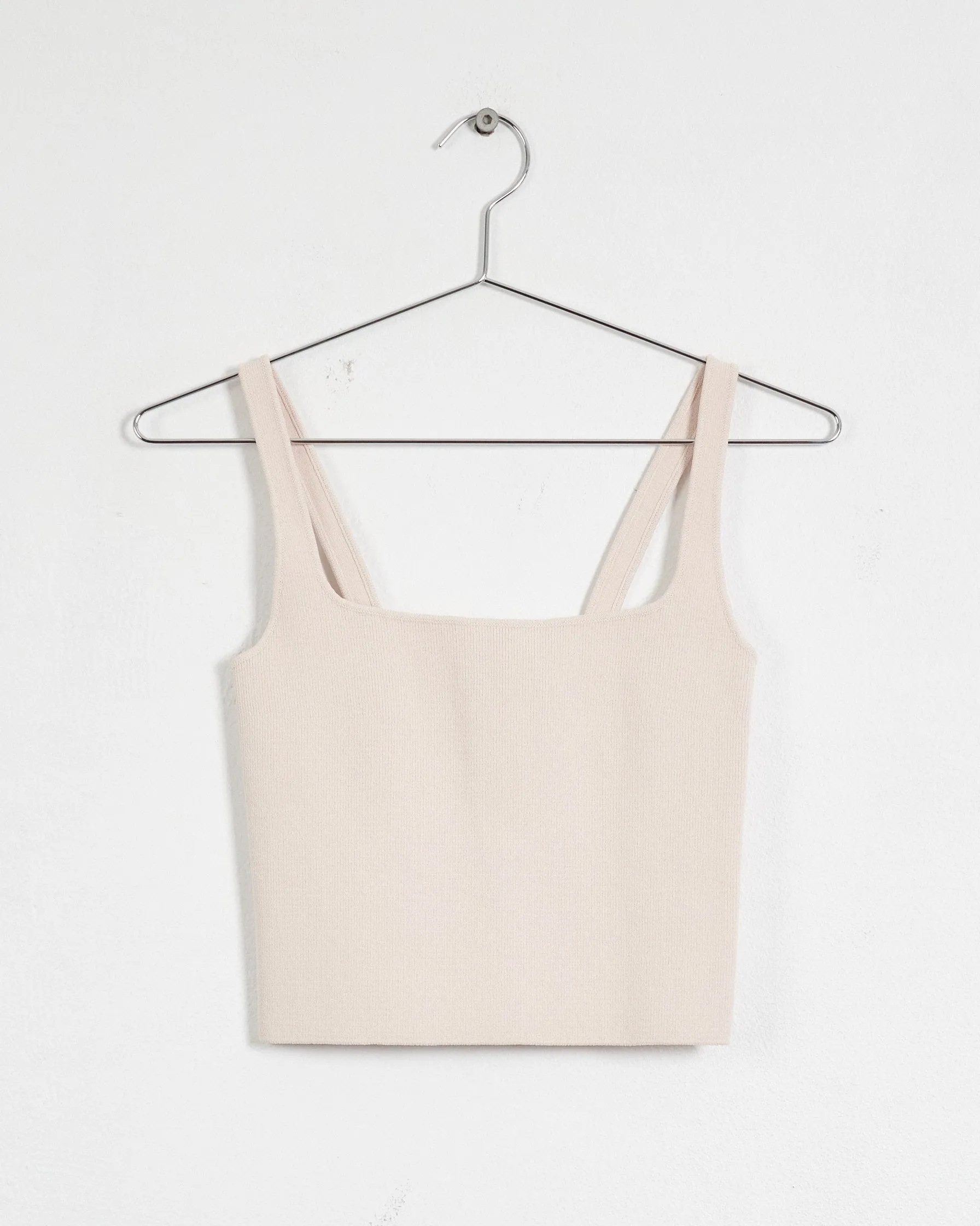Scanlan Theodore 'crepe knit square' camisole, pale pink, 8