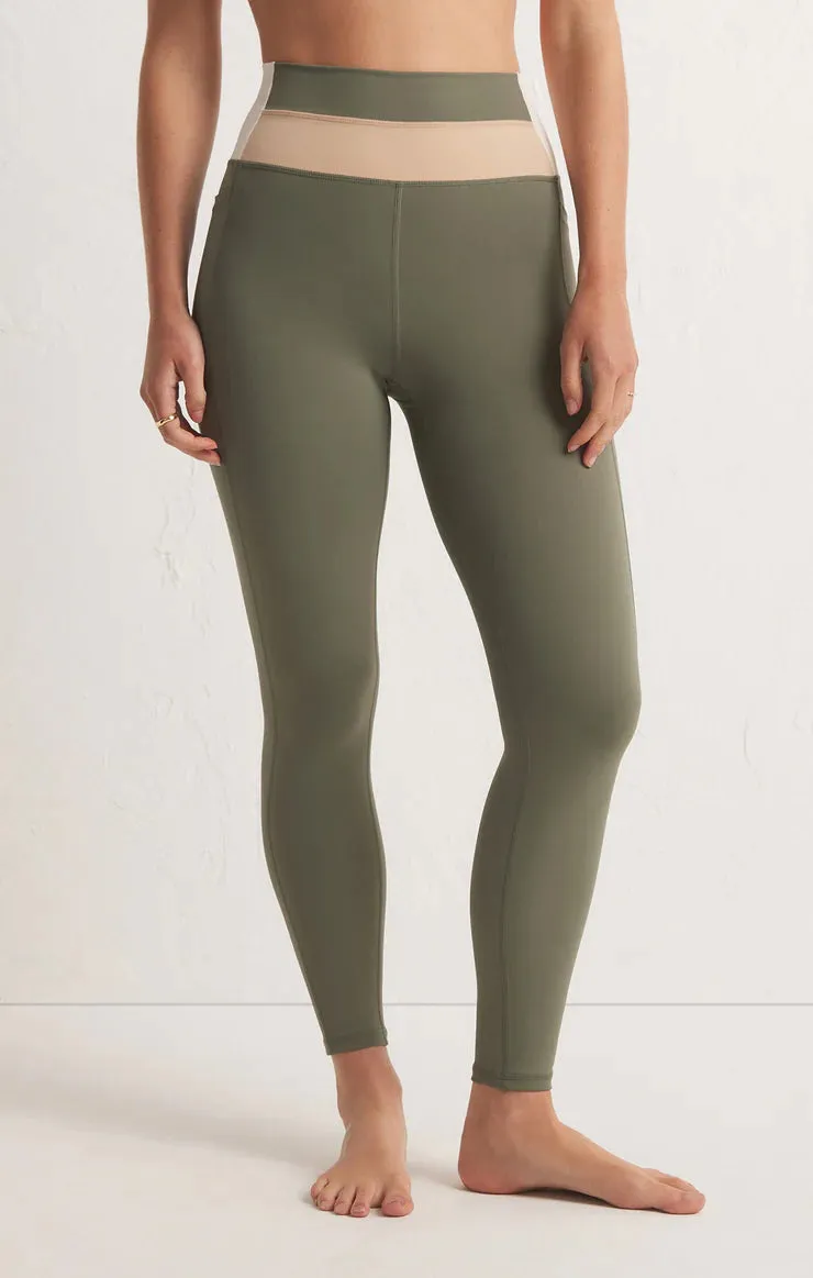 Side Barre 7/8 Legging - Olive Crush [Z Supply]