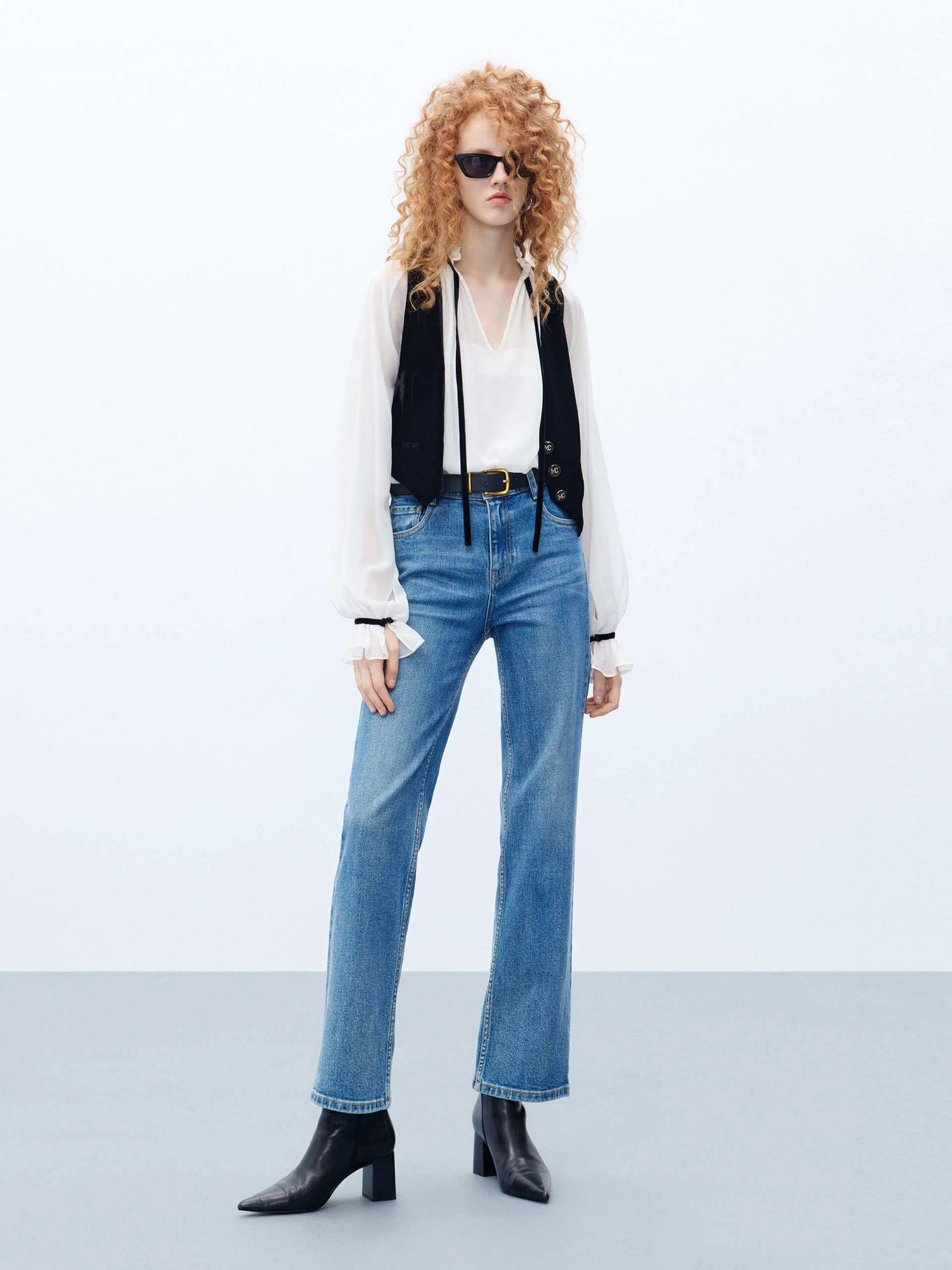 Silk Sheer Tie Top Set