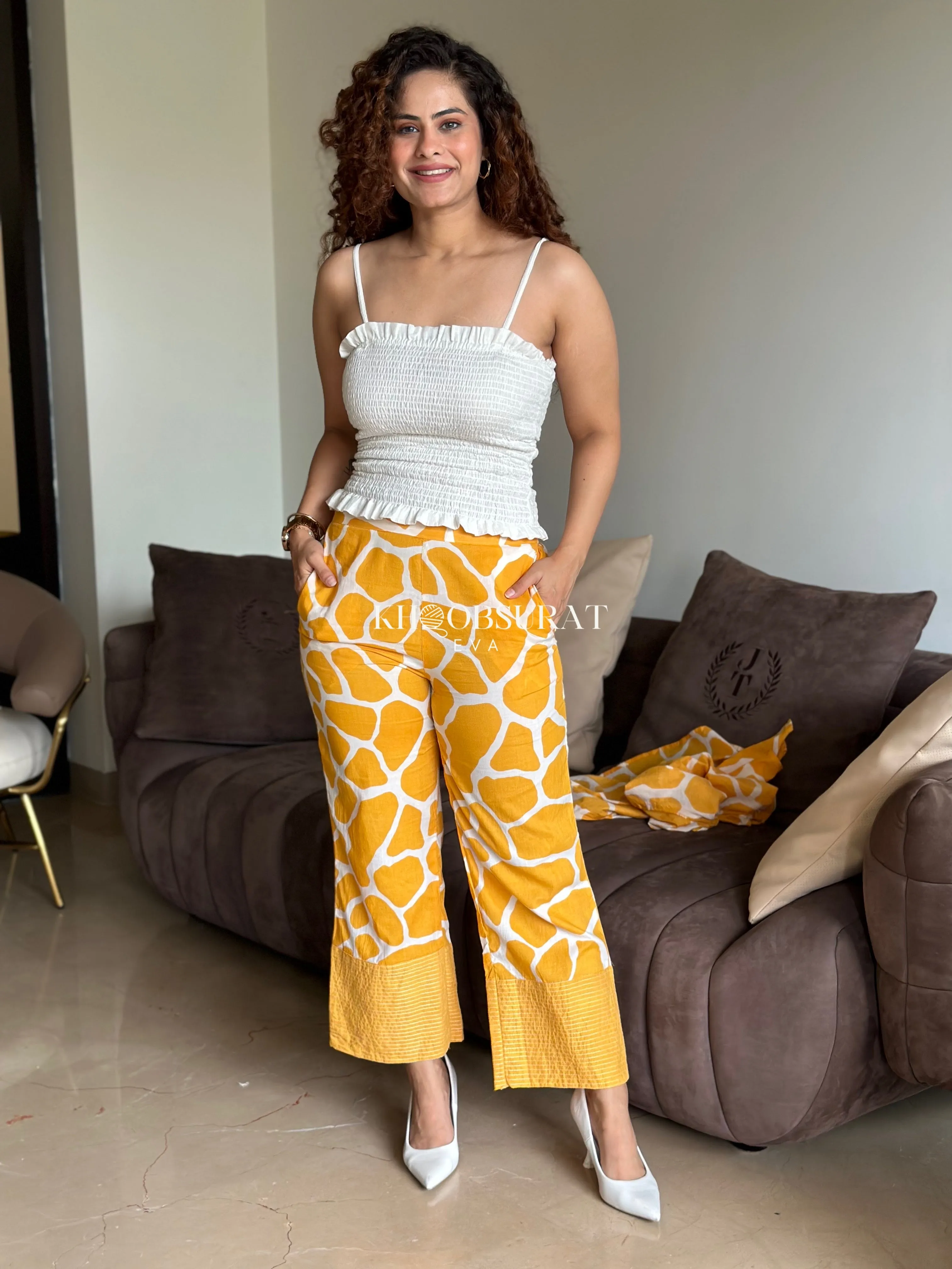 Sunshine Chic Yellow 3 Piece Coord Set