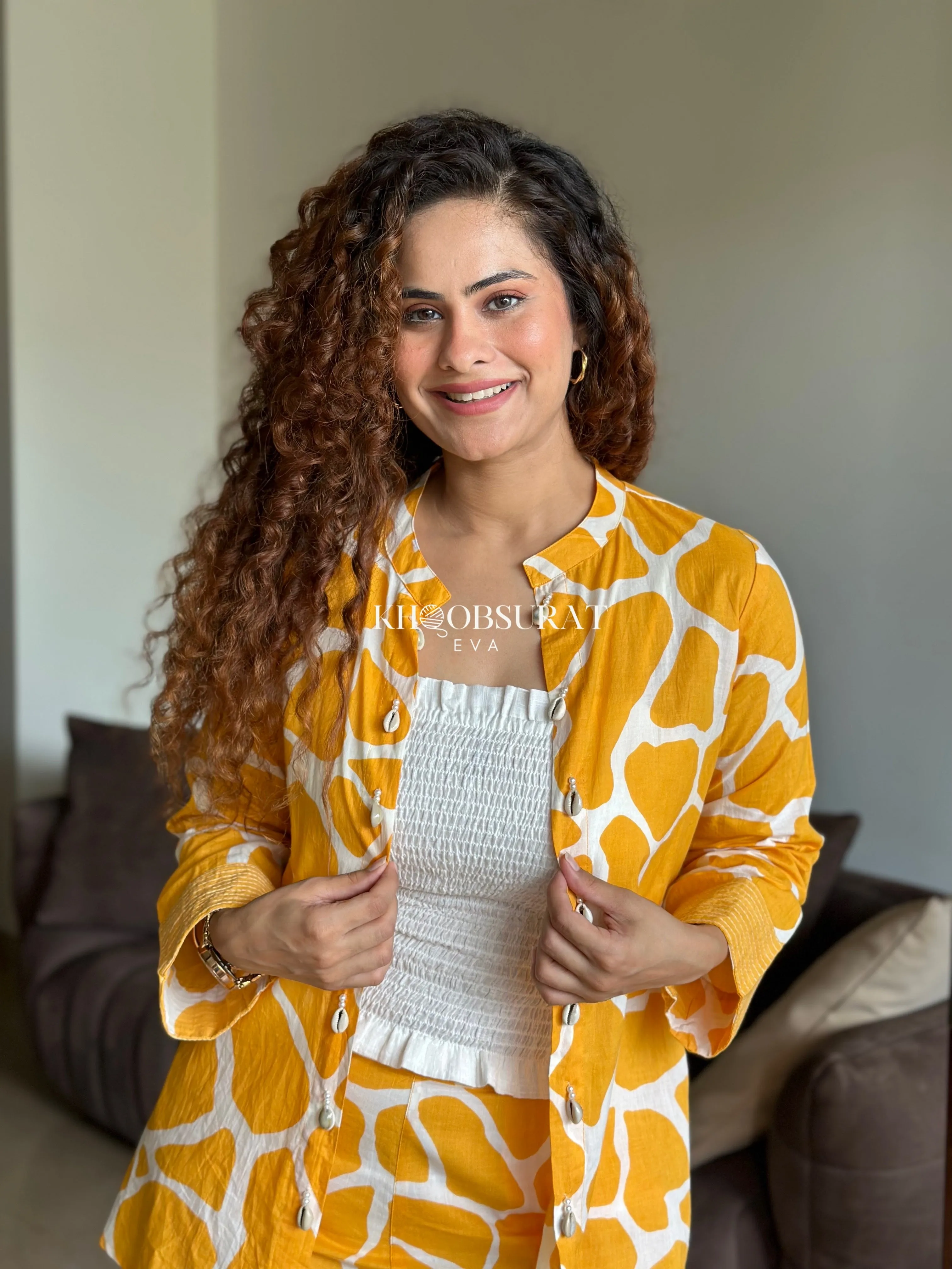 Sunshine Chic Yellow 3 Piece Coord Set