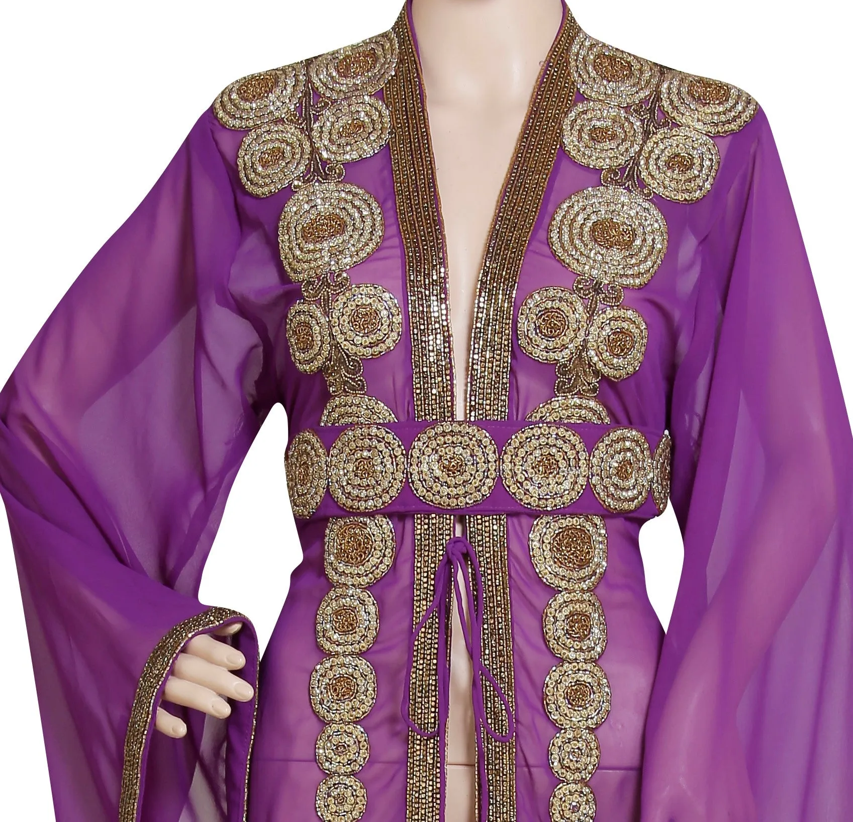 Tea Party Wear Long Jacket Gown